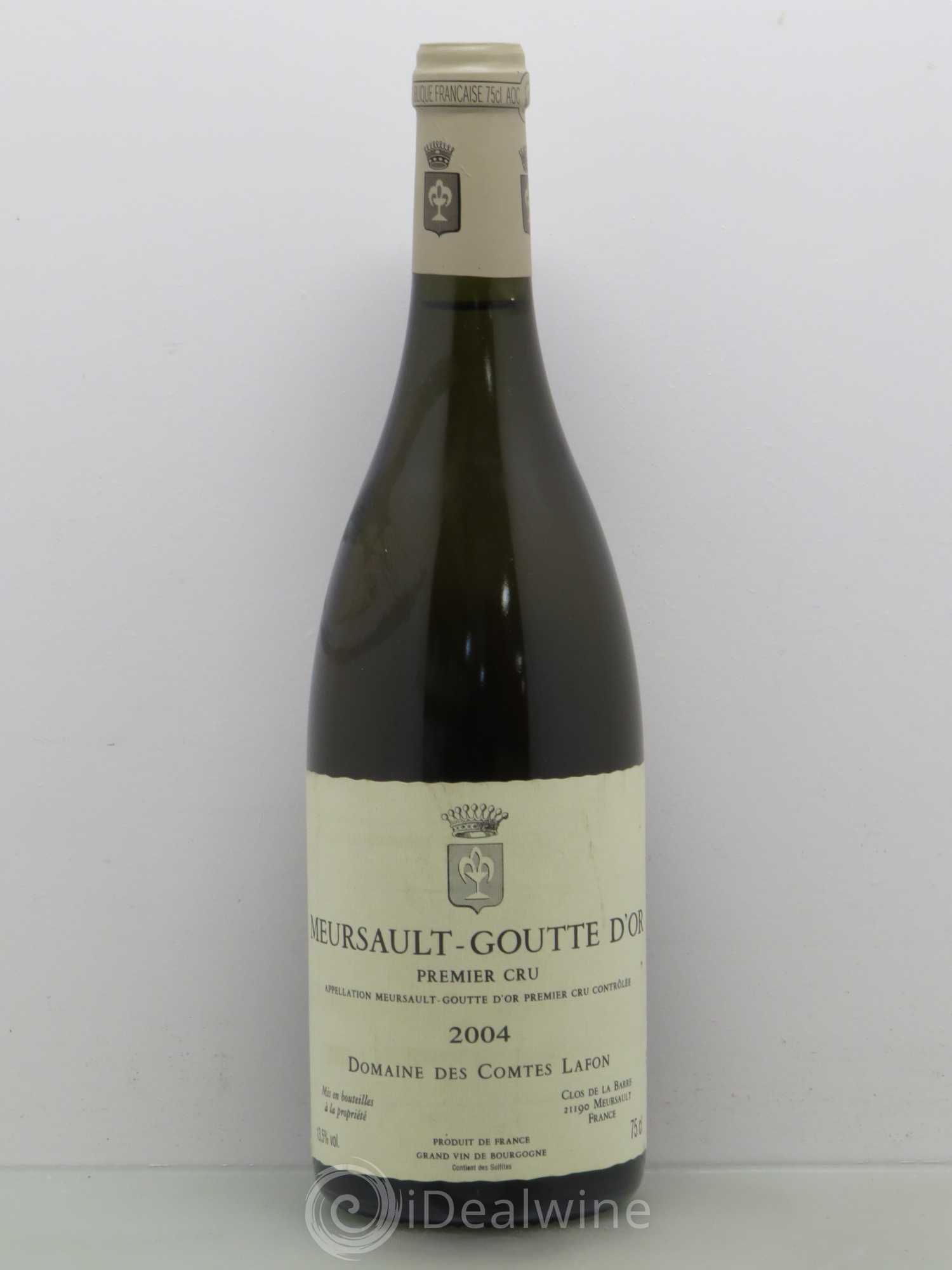 Meursault 1er Cru Goutte d'Or Comtes Lafon (Domaine des) 2004 - Lot de 1 bouteille - 0