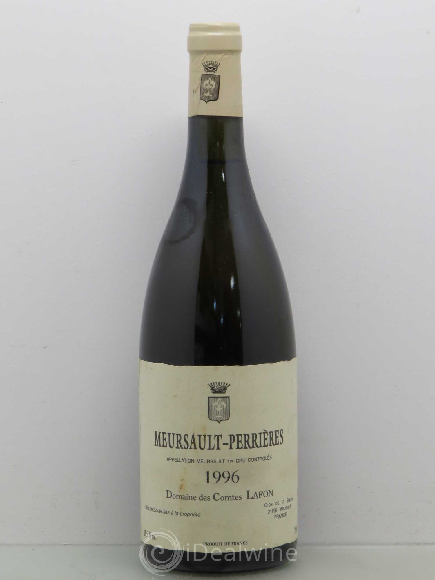 Meursault 1er Cru Perrières Comtes Lafon (Domaine des) 1996 - Lot de 1 bouteille - 0