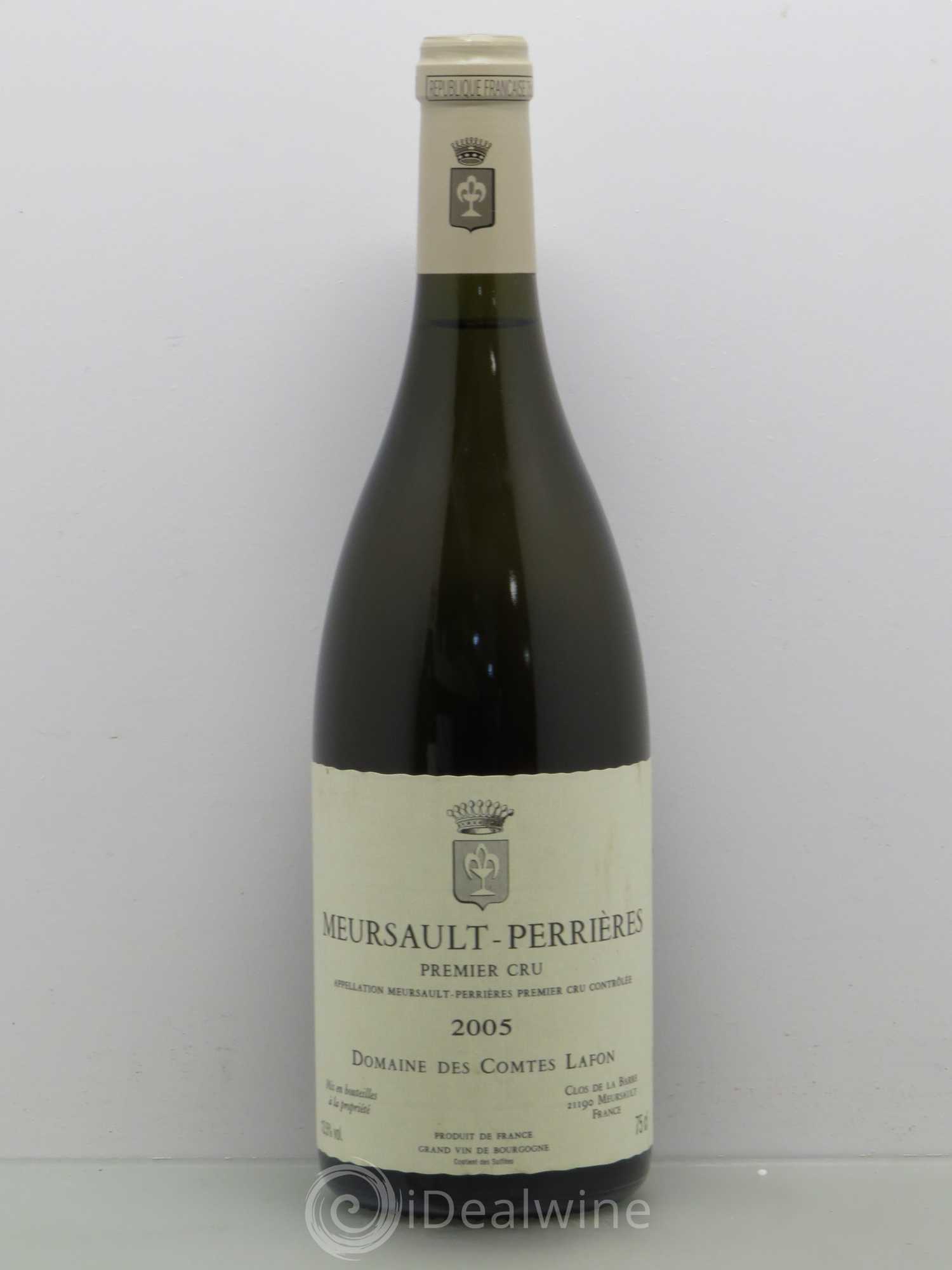 Meursault 1er Cru Perrières Comtes Lafon (Domaine des) 2005 - Lot de 1 bouteille - 0