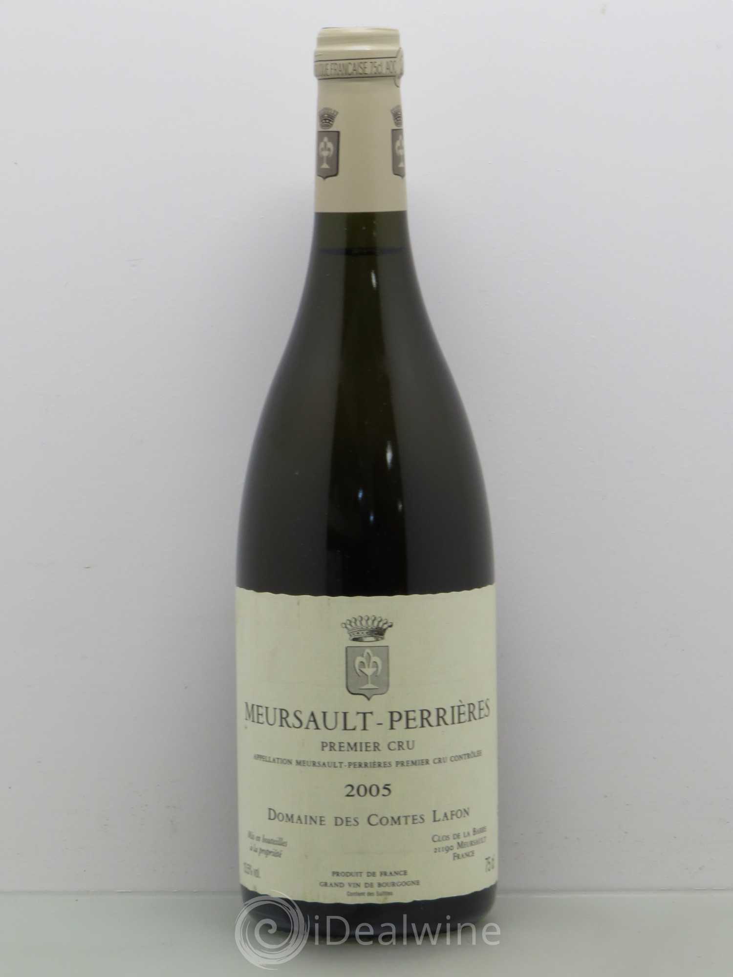 Meursault 1er Cru Perrières Comtes Lafon (Domaine des) 2005 - Lot de 1 bouteille - 0