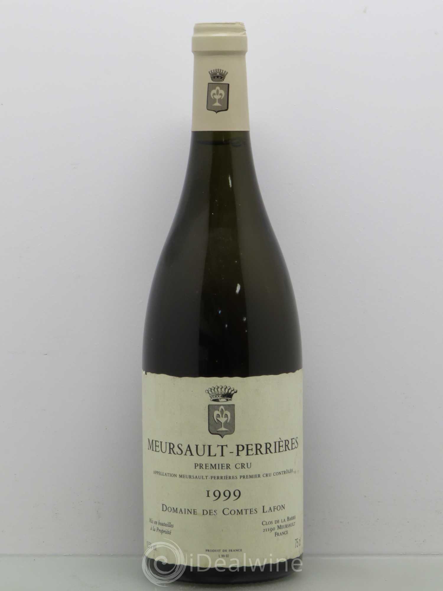 Meursault 1er Cru Perrières Comtes Lafon (Domaine des) 1999 - Lot de 1 bouteille - 0