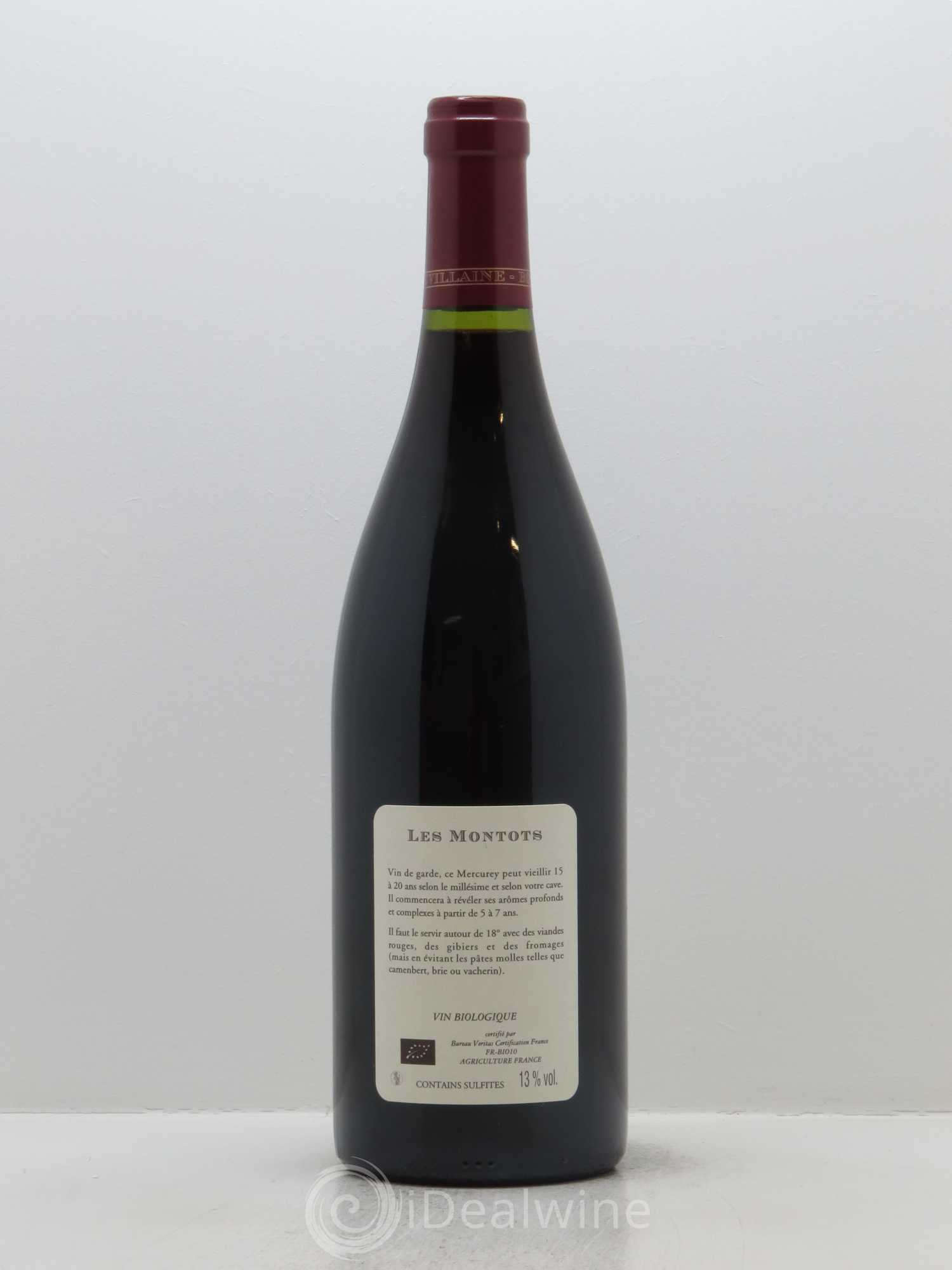 Mercurey Les Montots Domaine de Villaine 2016 - Lot de 1 bouteille - 1