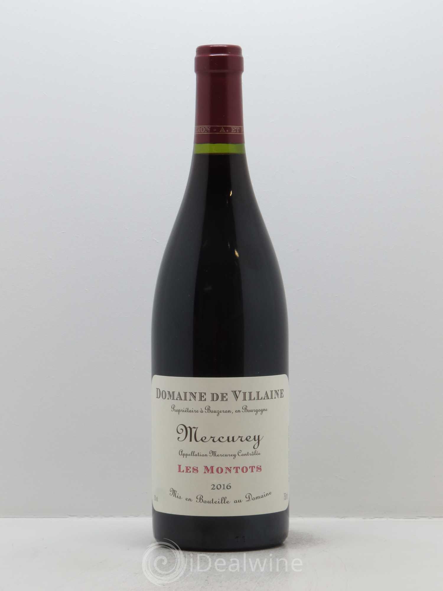 Mercurey Les Montots Domaine de Villaine 2016 - Lot de 1 bouteille - 0