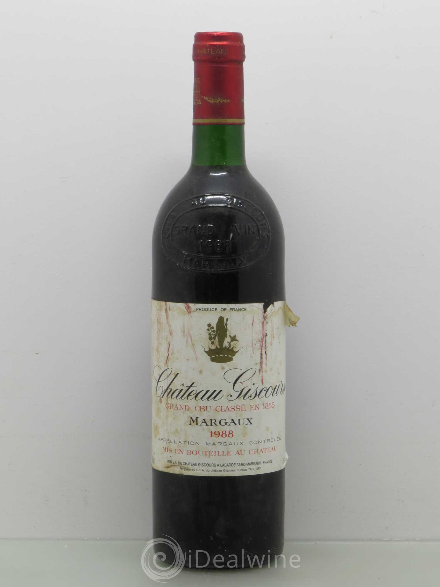 Château Giscours 3ème Grand Cru Classé 1988 - Lot de 1 bouteille - 0