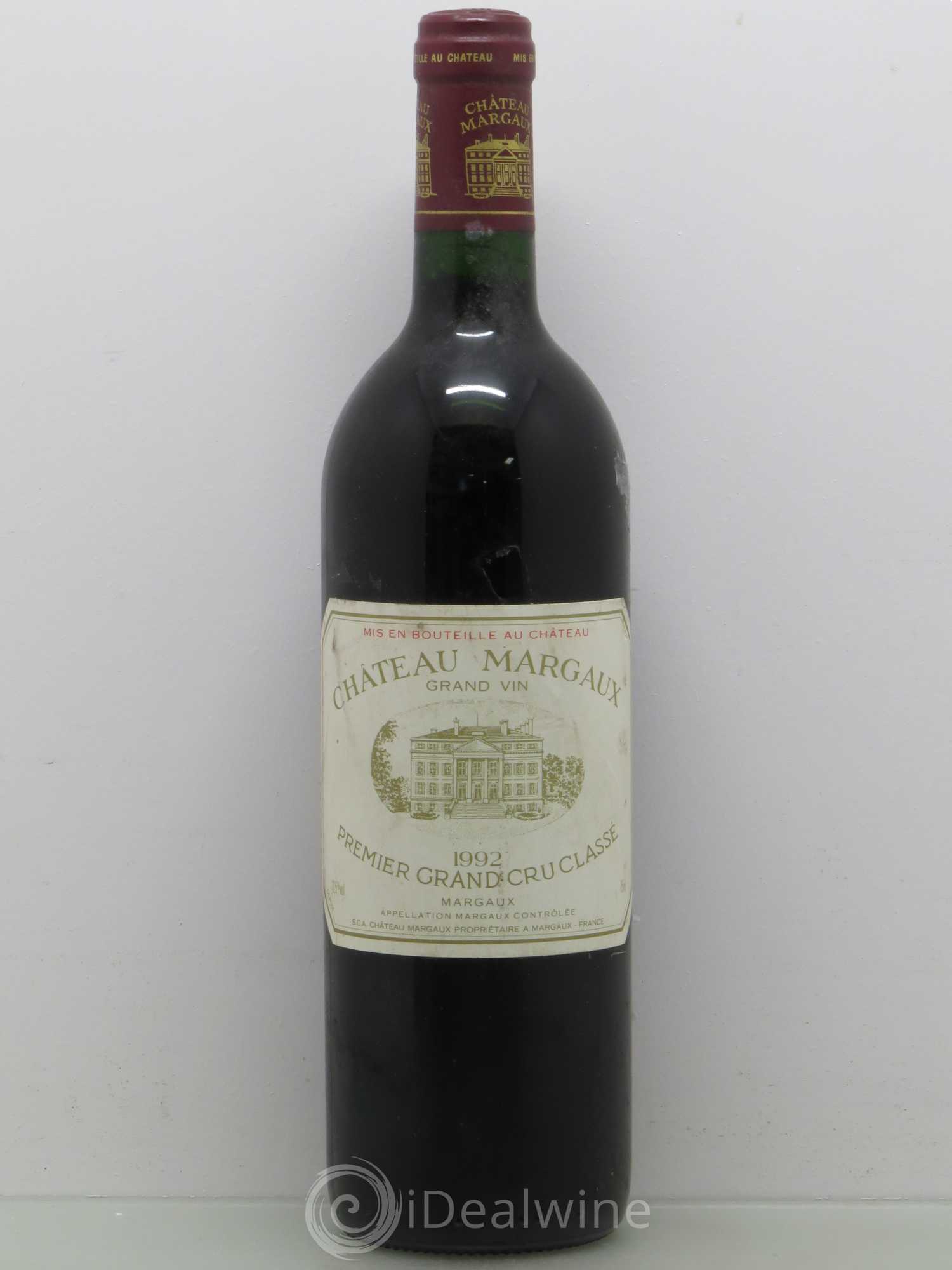 Château Margaux 1er Grand Cru Classé 1992 - Lot de 1 bouteille - 0