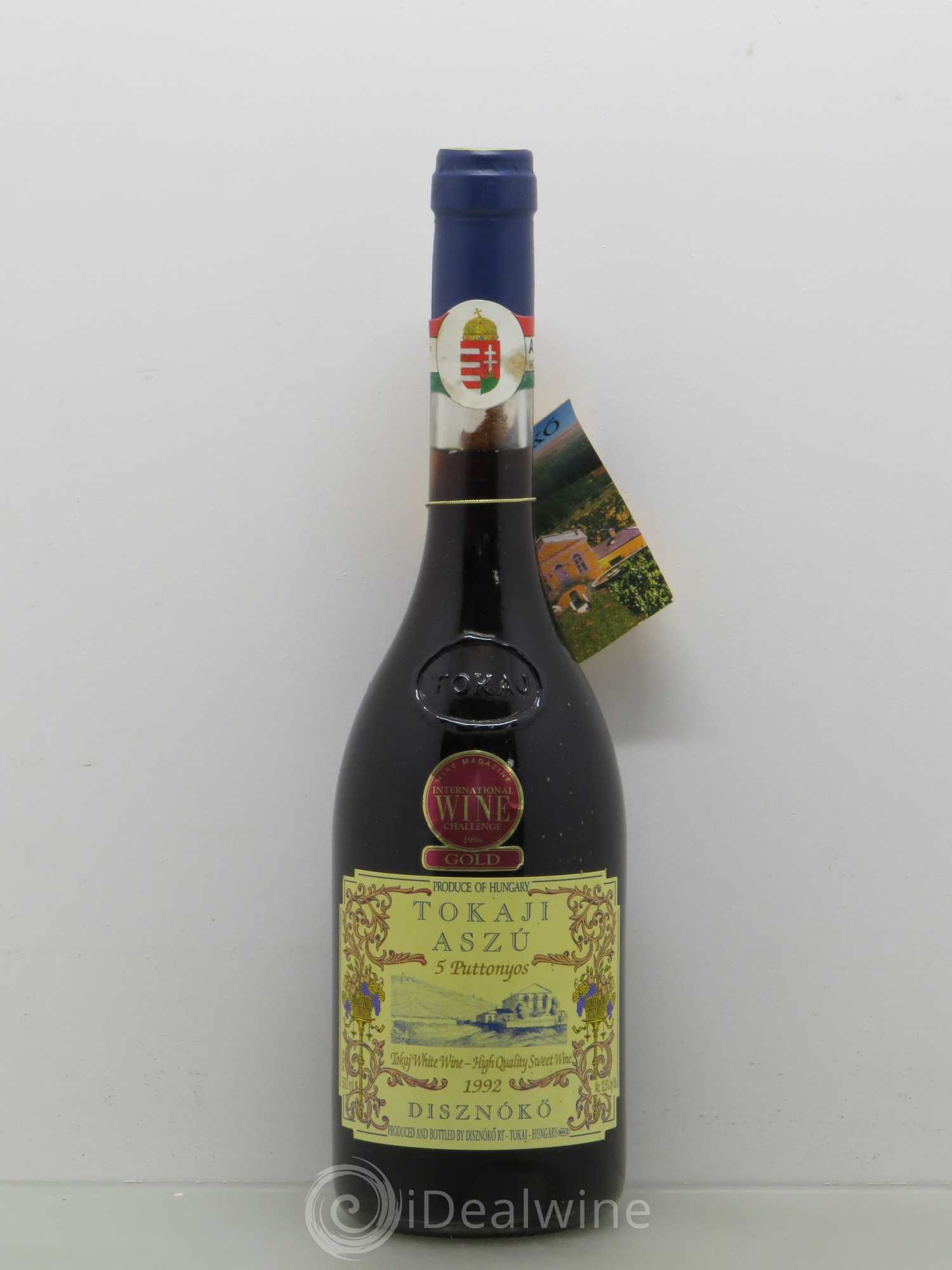 Tokaji Aszu 5 Puttonyos Disznoko (Domaine) 1992 - Lotto di 1 bottiglia - 0