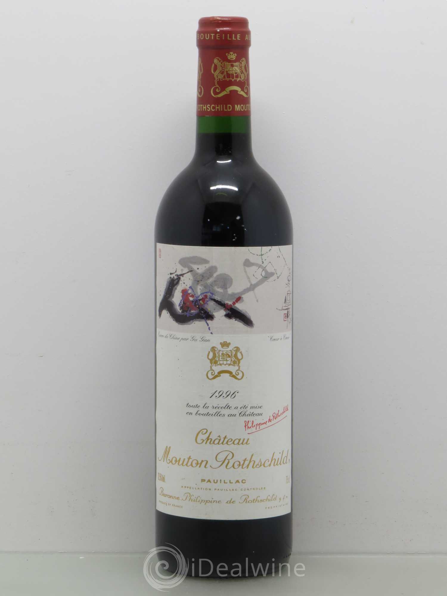 Château Mouton Rothschild 1er Grand Cru Classé 1996 - Lot de 1 bouteille - 0
