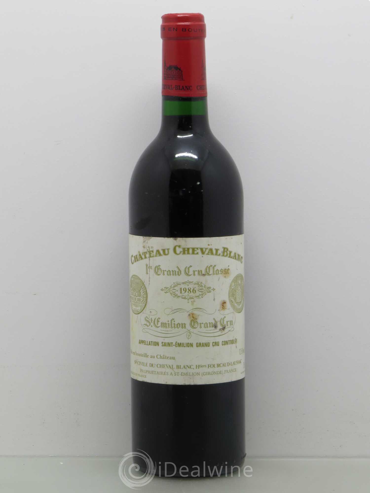 Château Cheval Blanc 1er Grand Cru Classé A 1986 - Lot de 1 bouteille - 0