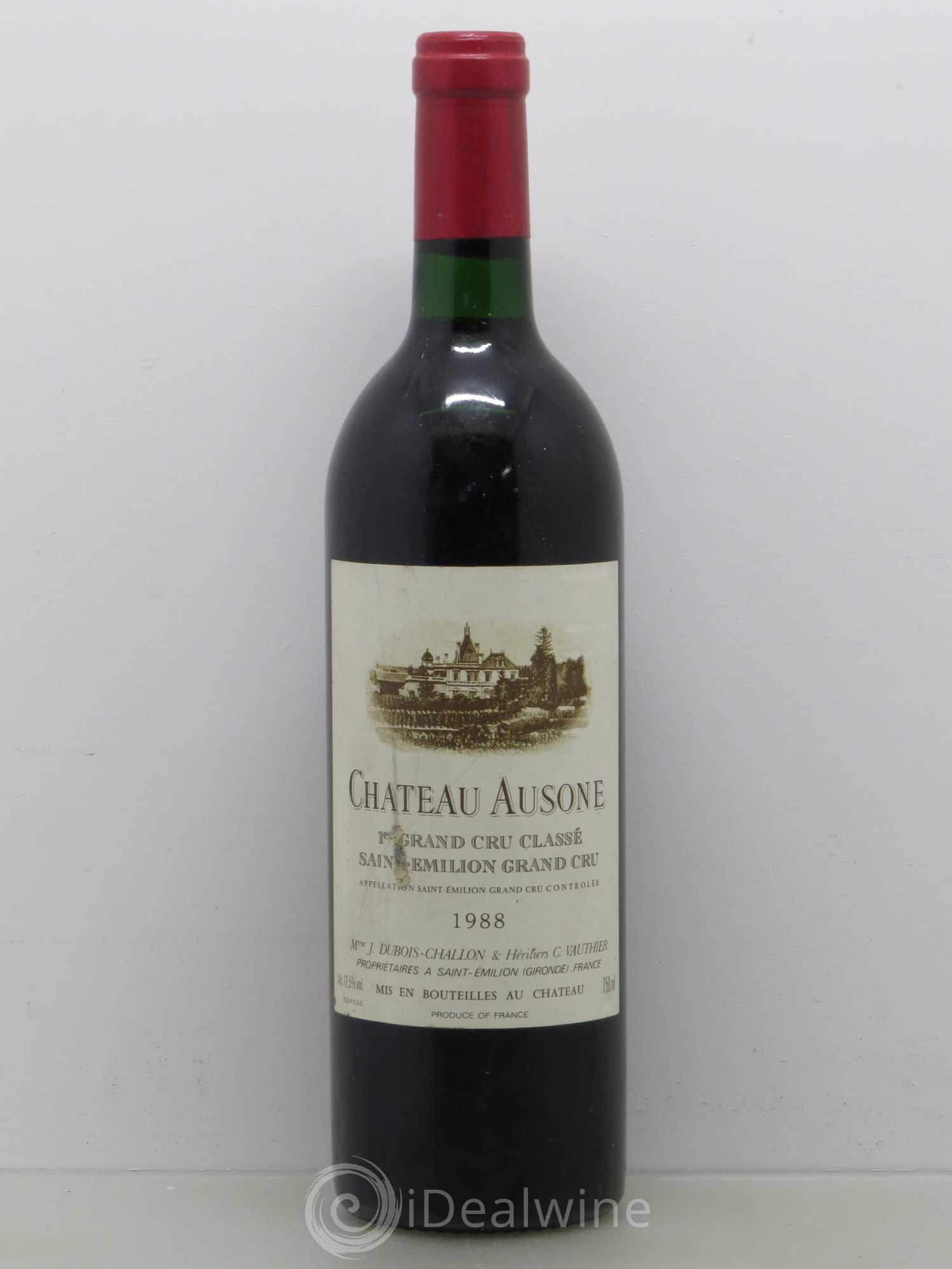 Château Ausone 1er Grand Cru Classé A 1988 - Lot de 1 bouteille - 0