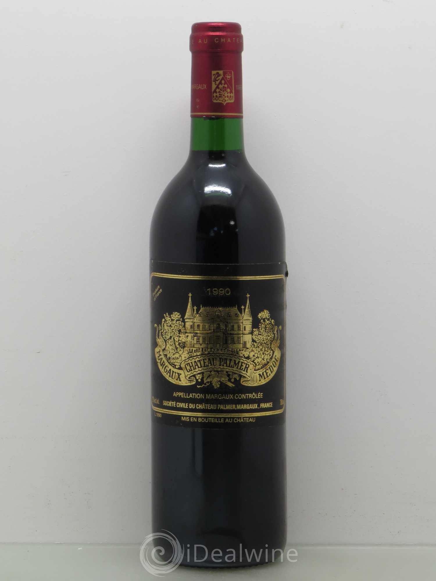 Château Palmer 3ème Grand Cru Classé 1990 - Lot de 1 bouteille - 0