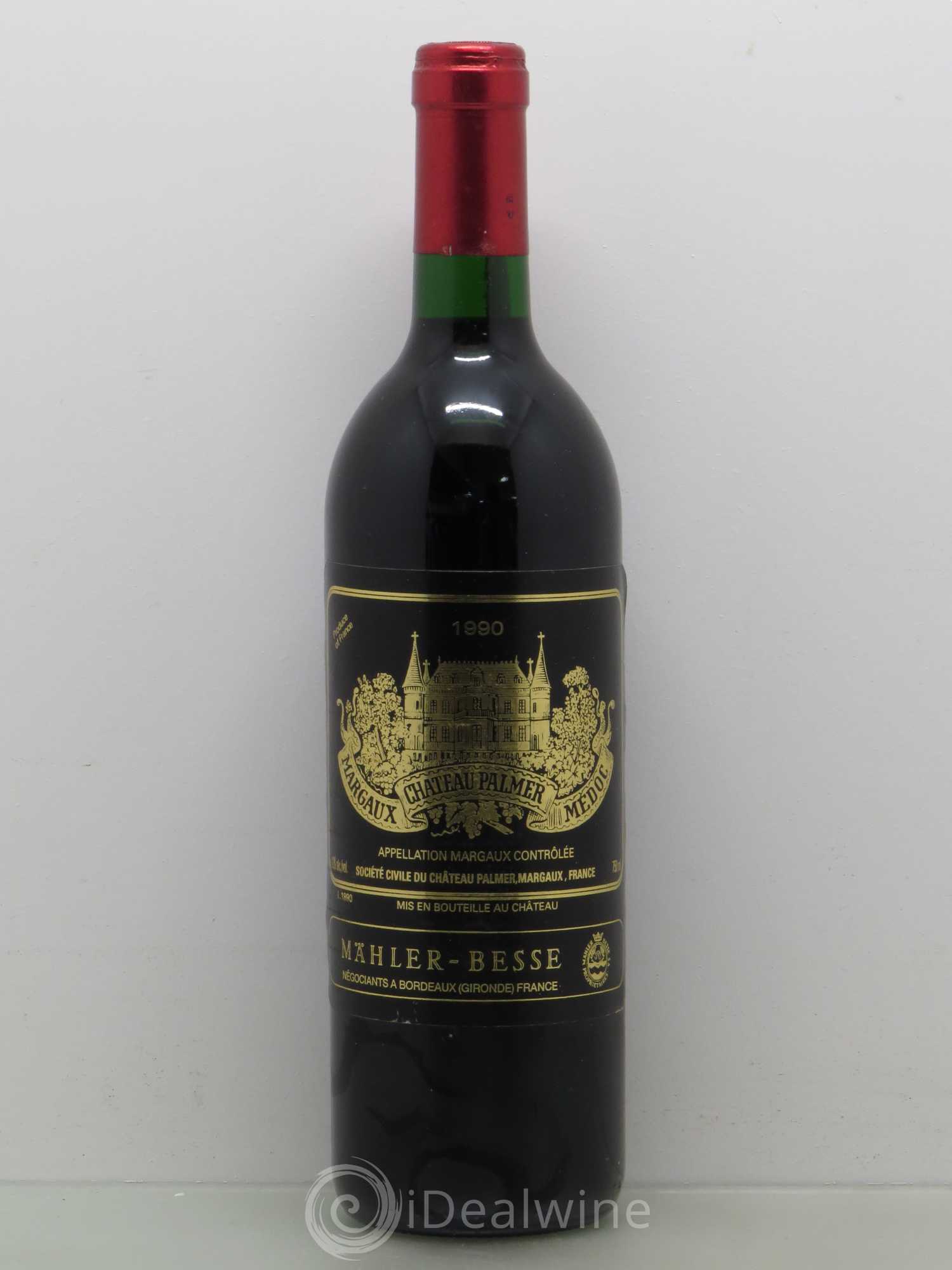 Château Palmer 3ème Grand Cru Classé 1990 - Lot de 1 bouteille - 0