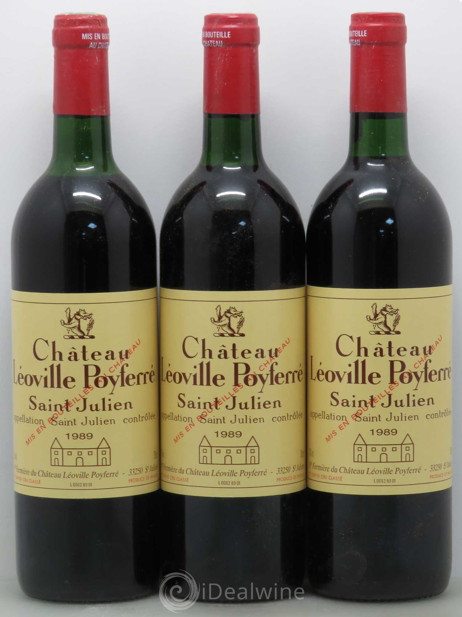 Château Léoville Poyferré 2ème Grand Cru Classé 1989 - Lot de 12 bouteilles - 1
