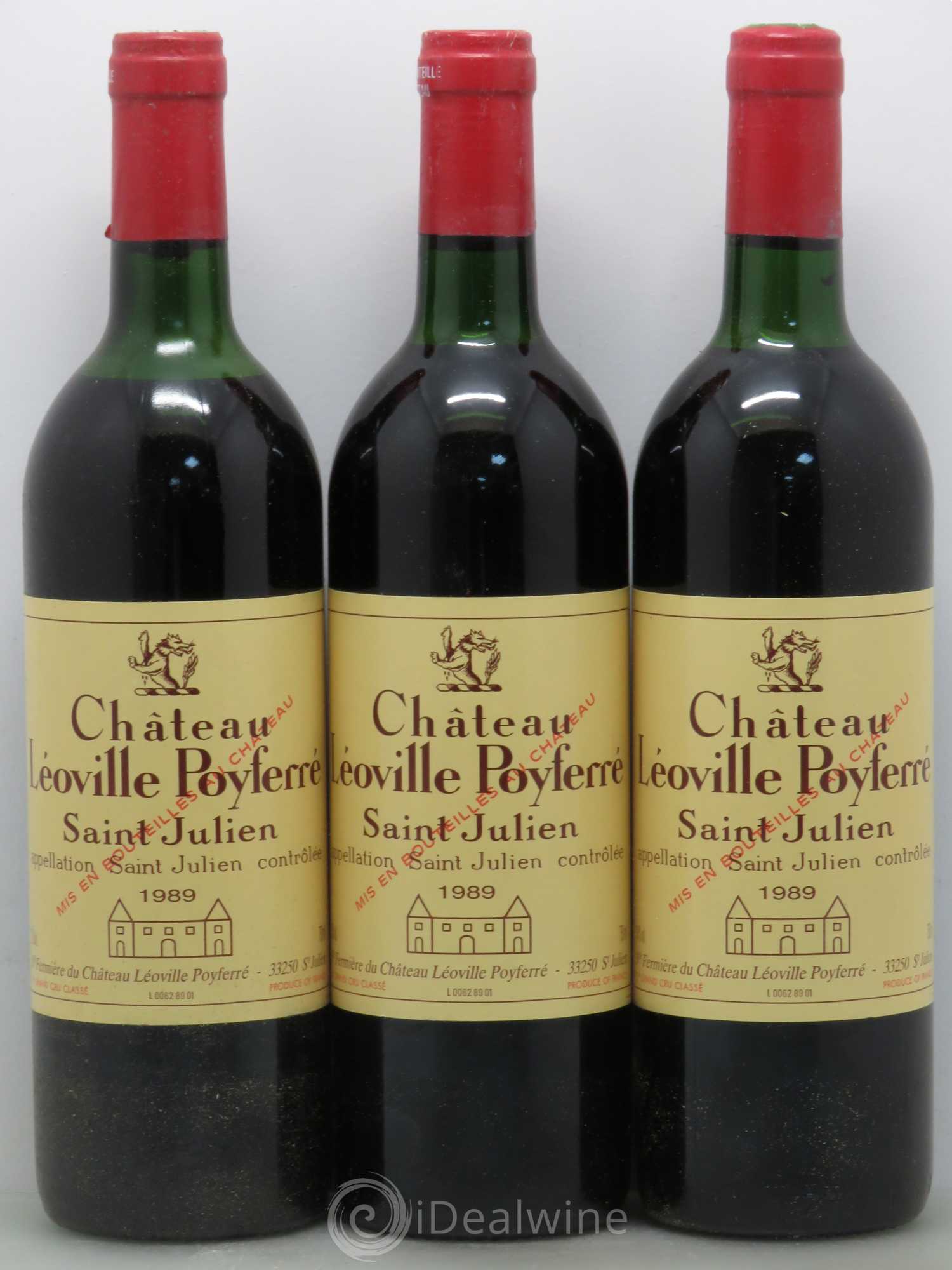 Château Léoville Poyferré 2ème Grand Cru Classé 1989 - Lot de 12 bouteilles - 2