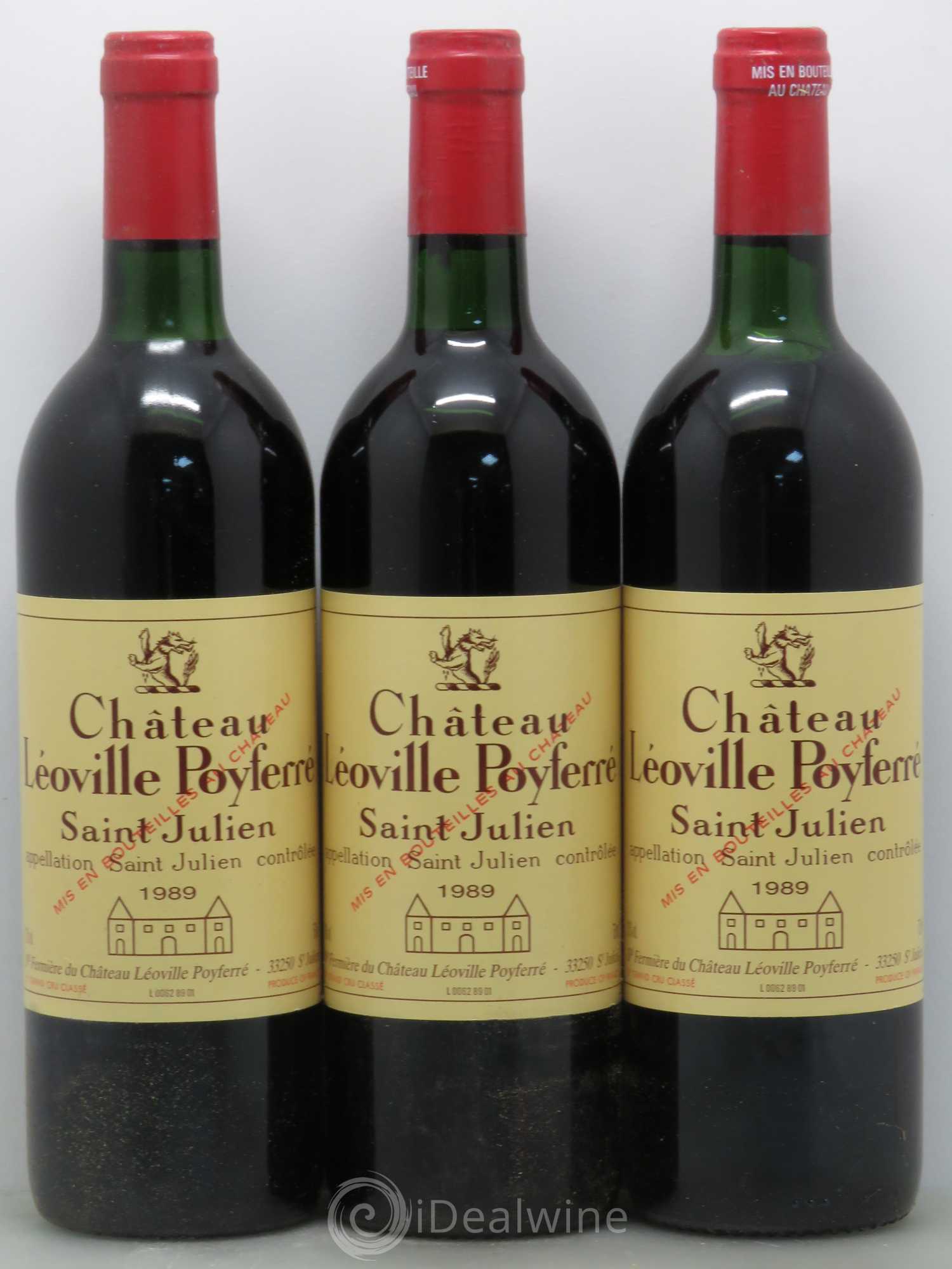 Château Léoville Poyferré 2ème Grand Cru Classé 1989 - Lot de 12 bouteilles - 4