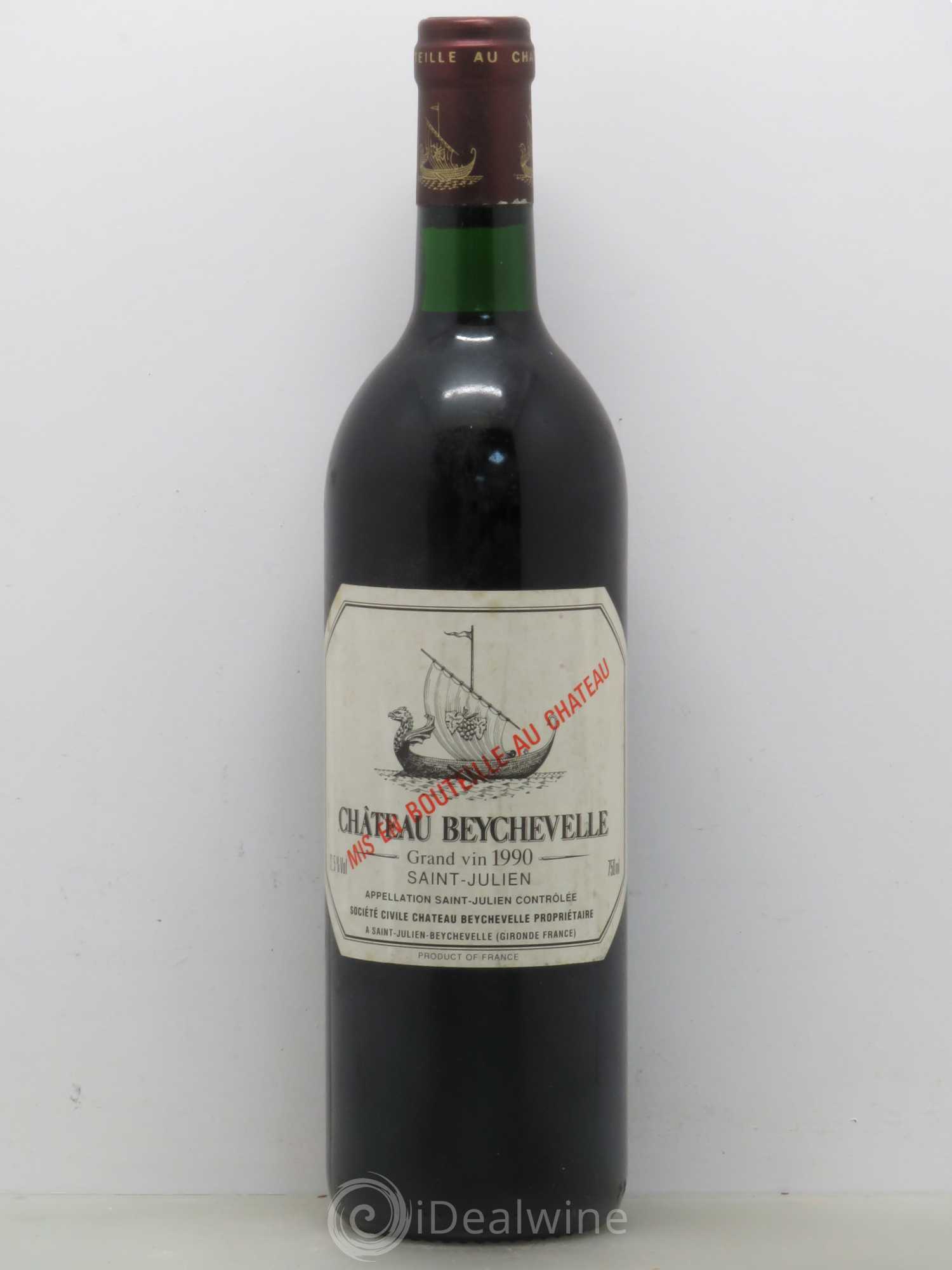 Château Beychevelle 4ème Grand Cru Classé 1990 - Lot de 1 bouteille - 0