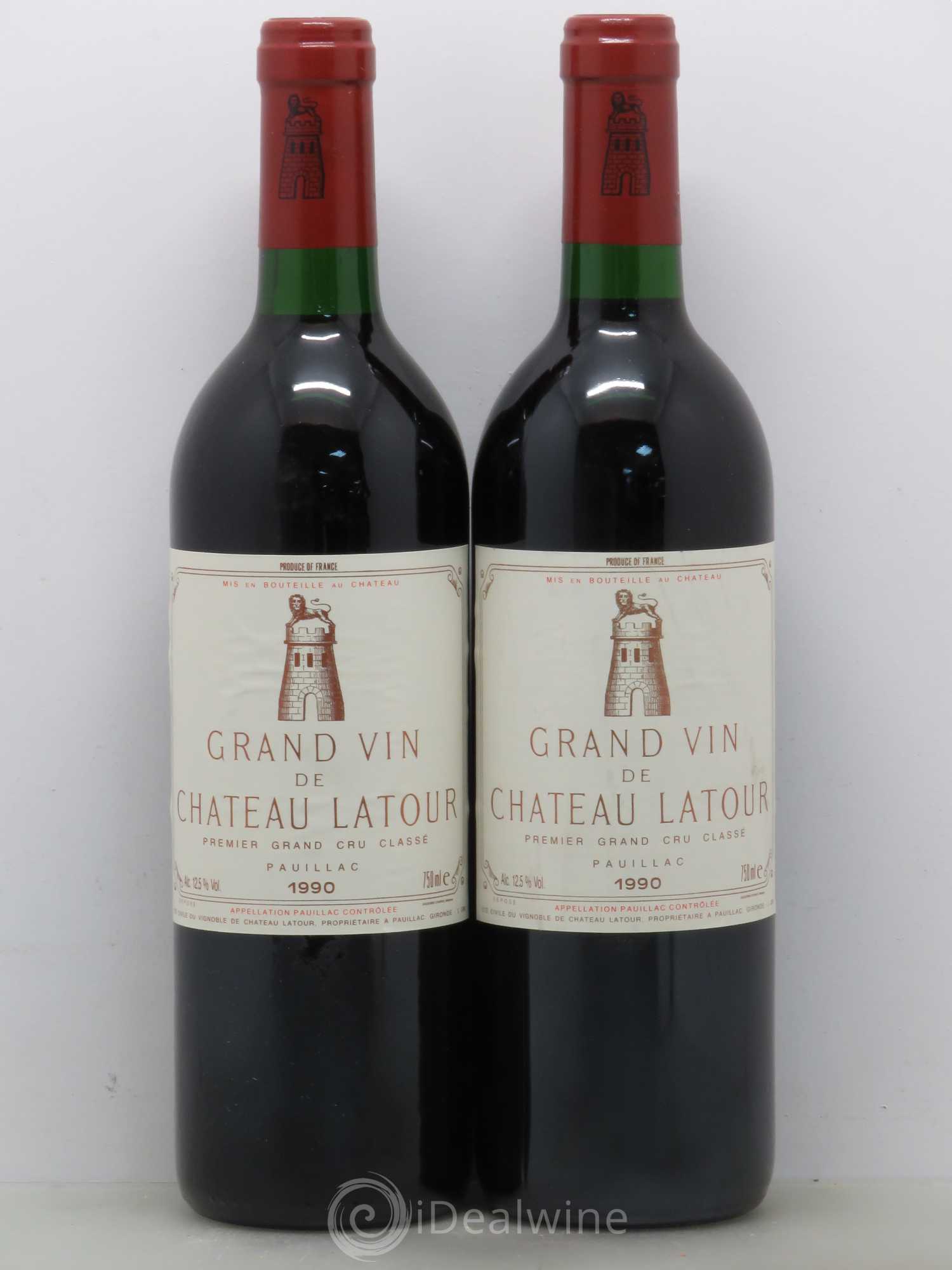 Château Latour 1er Grand Cru Classé 1990 - Lot de 2 bouteilles - 0