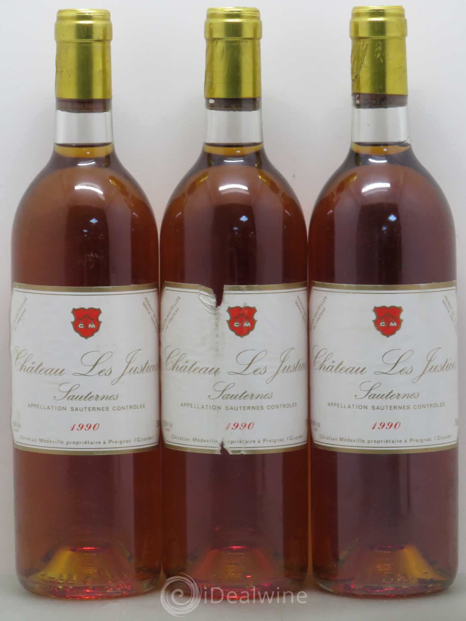 Château les Justices Cru Bourgeois 1990 - Lotto di 6 bottiglie - 2