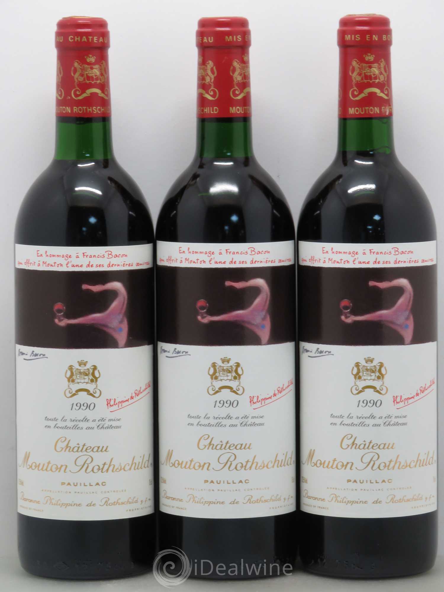Château Mouton Rothschild 1er Grand Cru Classé 1990 - Lot de 12 bouteilles - 3
