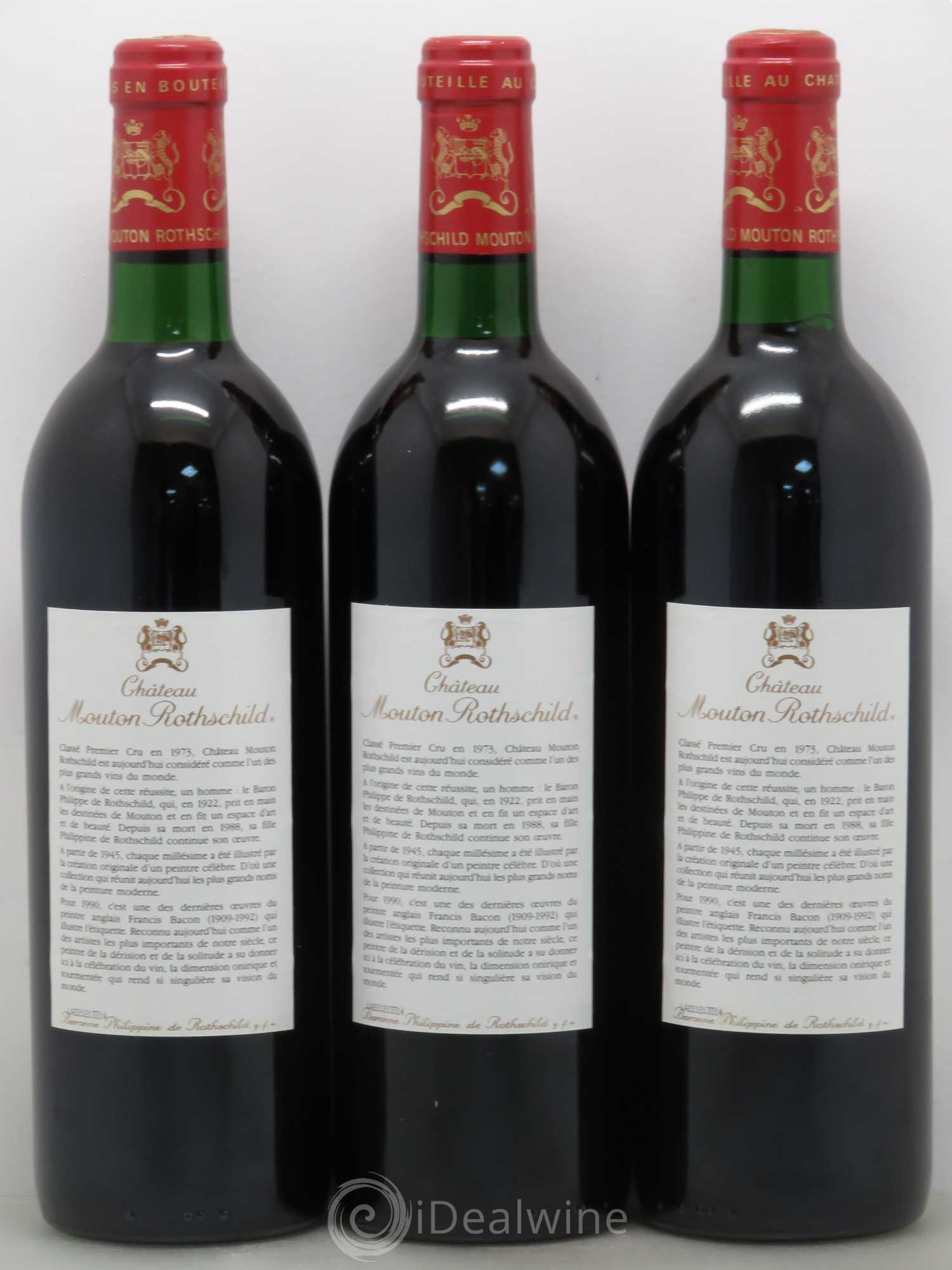 Château Mouton Rothschild 1er Grand Cru Classé 1990 - Lot de 12 bouteilles - 4