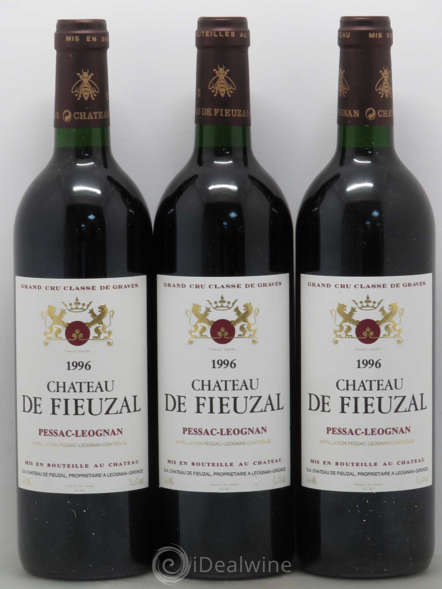 Château de Fieuzal Cru Classé de Graves 1996 - Lot de 12 bouteilles - 1