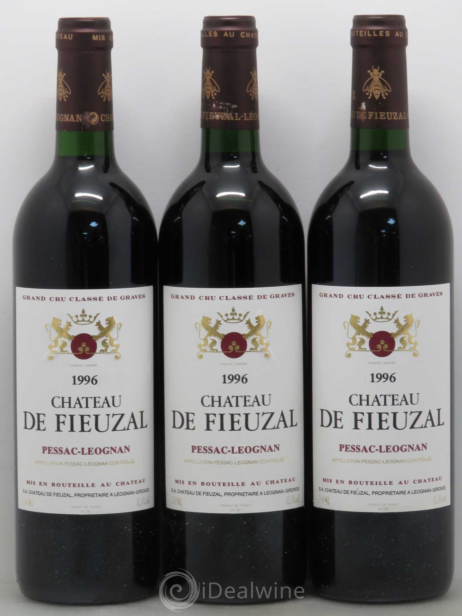 Château de Fieuzal Cru Classé de Graves 1996 - Lot de 12 bouteilles - 2