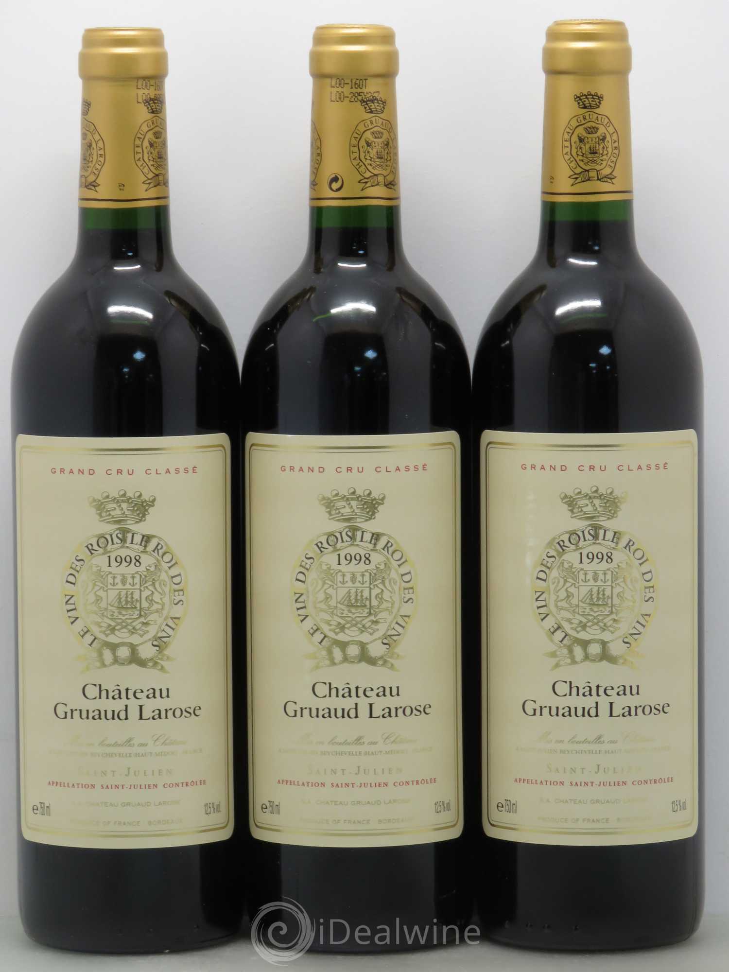 Château Gruaud Larose 2ème Grand Cru Classé 1998 - Lot de 12 bouteilles - 2