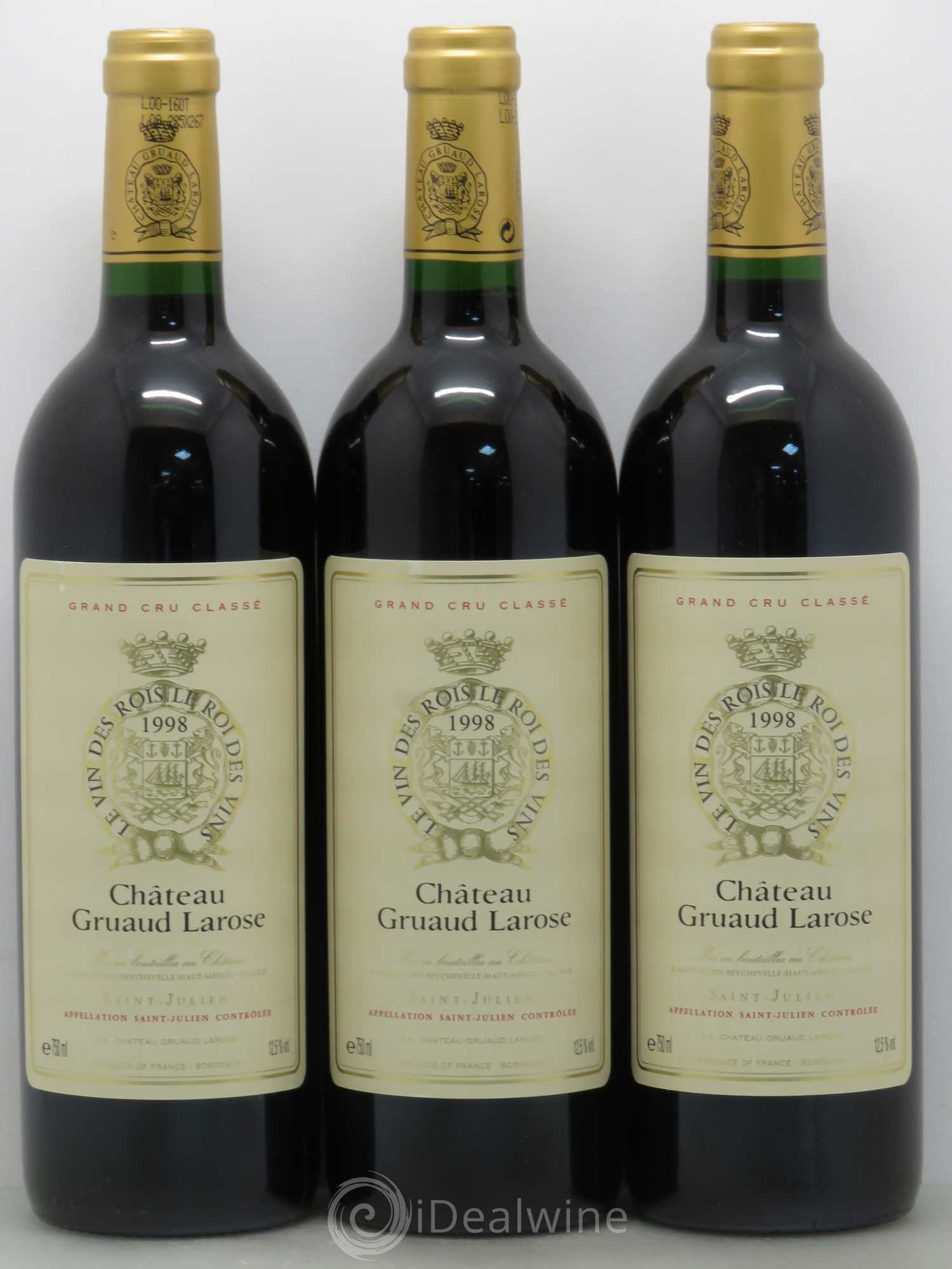 Château Gruaud Larose 2ème Grand Cru Classé 1998 - Lot de 12 bouteilles - 3