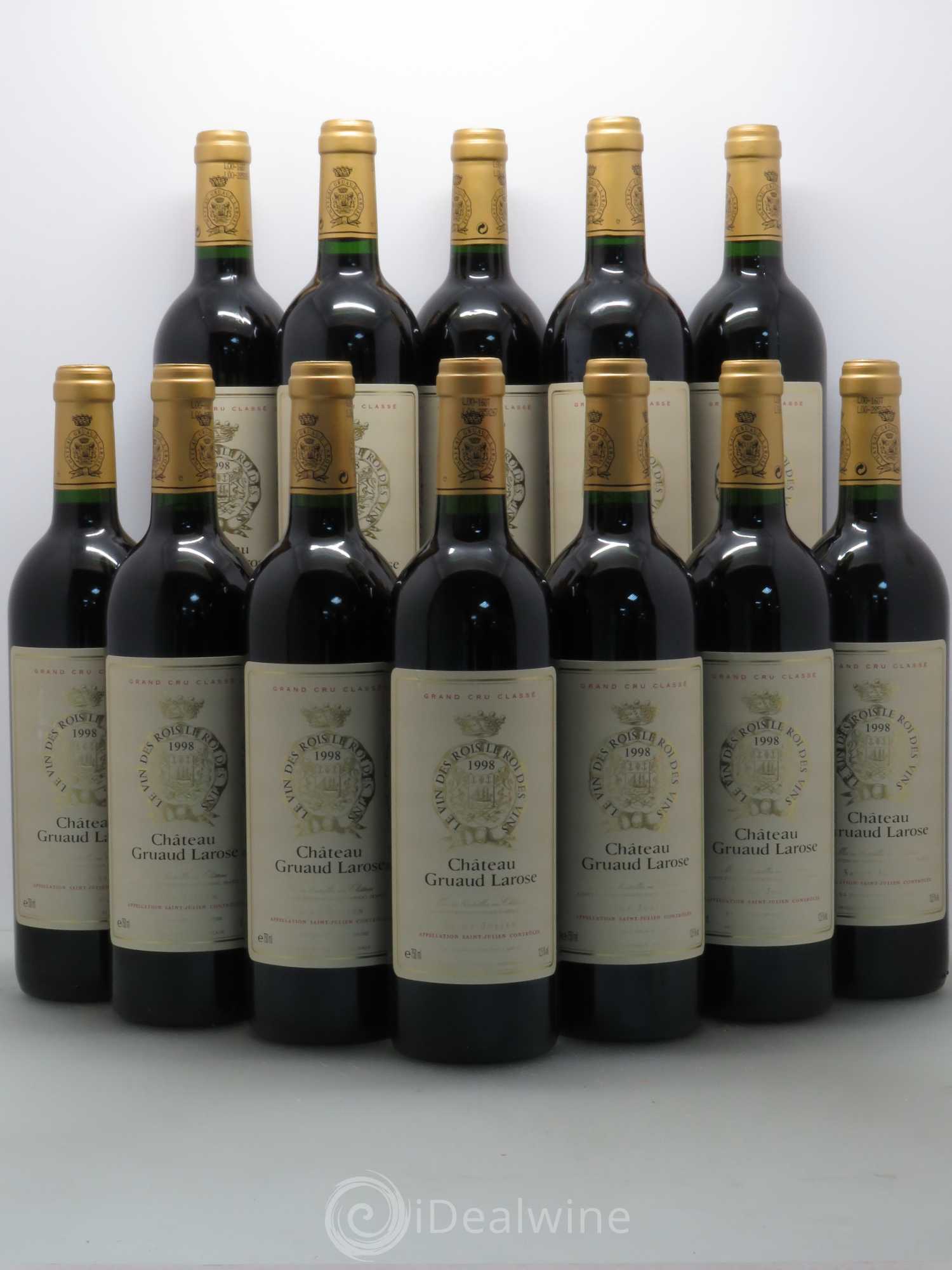 Château Gruaud Larose 2ème Grand Cru Classé 1998 - Lot de 12 bouteilles - 0