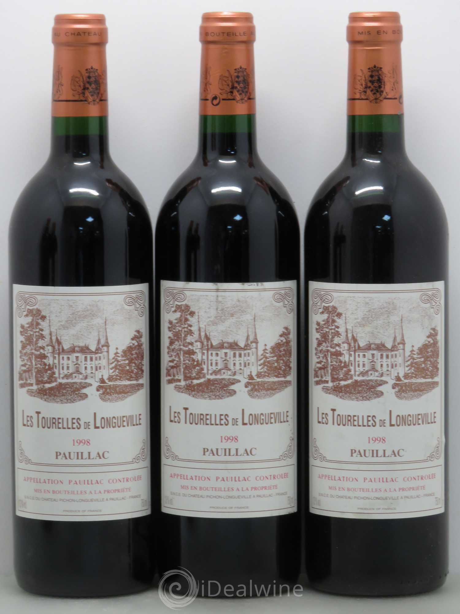 Les Tourelles de Longueville Second Vin 1998 - Lot de 5 bouteilles - 1