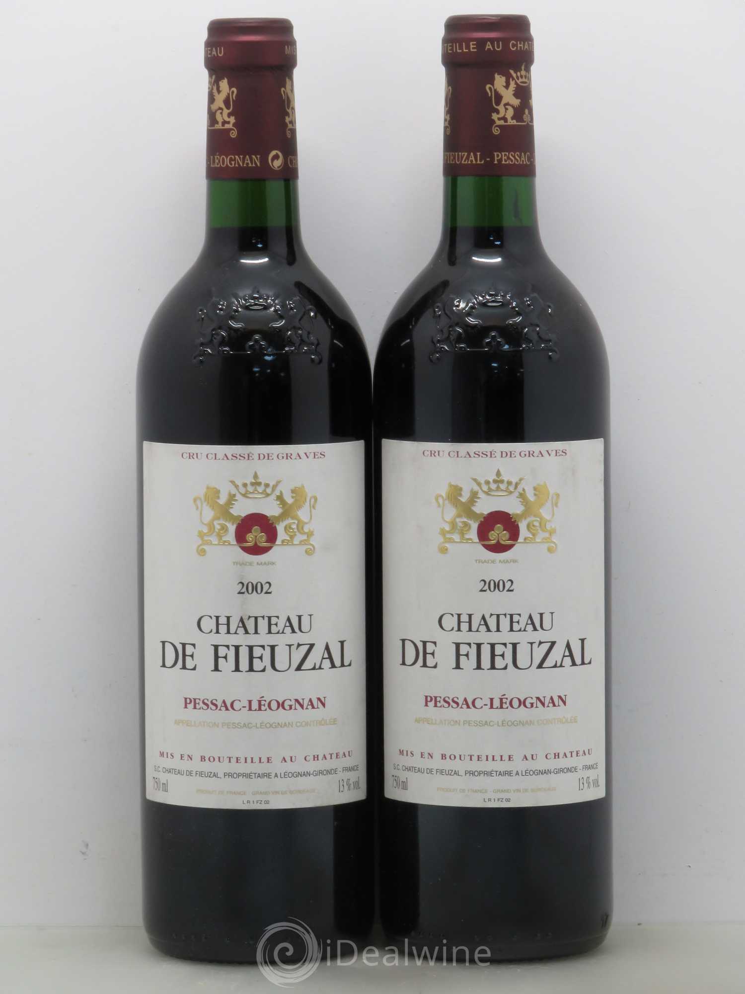 Château de Fieuzal Cru Classé de Graves 2002 - Lot de 2 bouteilles - 0
