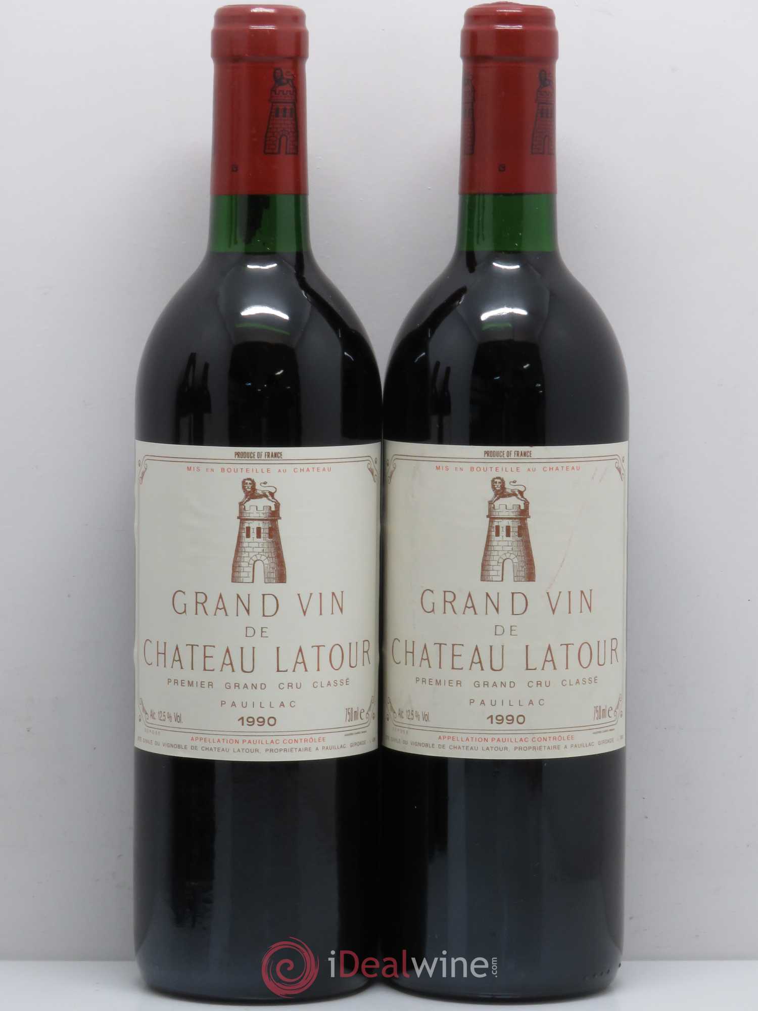 Château Latour 1er Grand Cru Classé 1990 - Lot de 4 bouteilles - 1