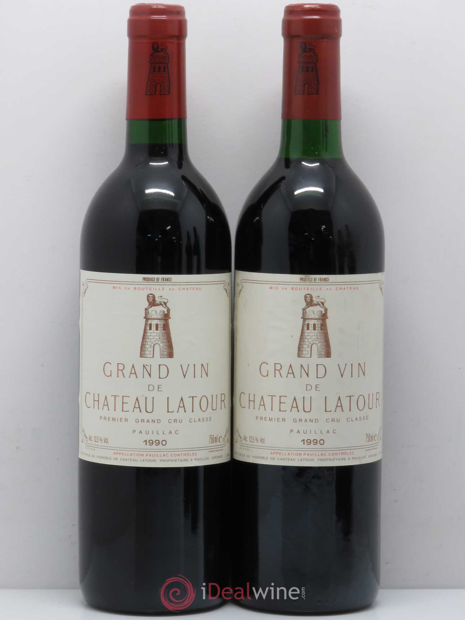 Château Latour 1er Grand Cru Classé 1990 - Lot de 4 bouteilles - 2