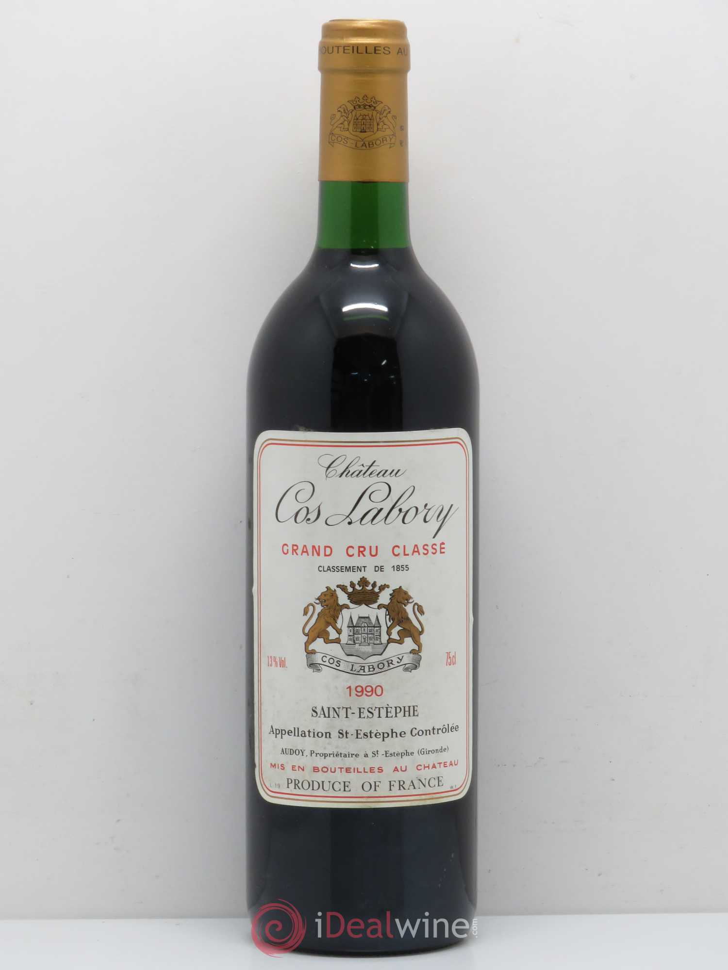 Château Cos Labory 5ème Grand Cru Classé 1990 - Lot de 1 bouteille - 0