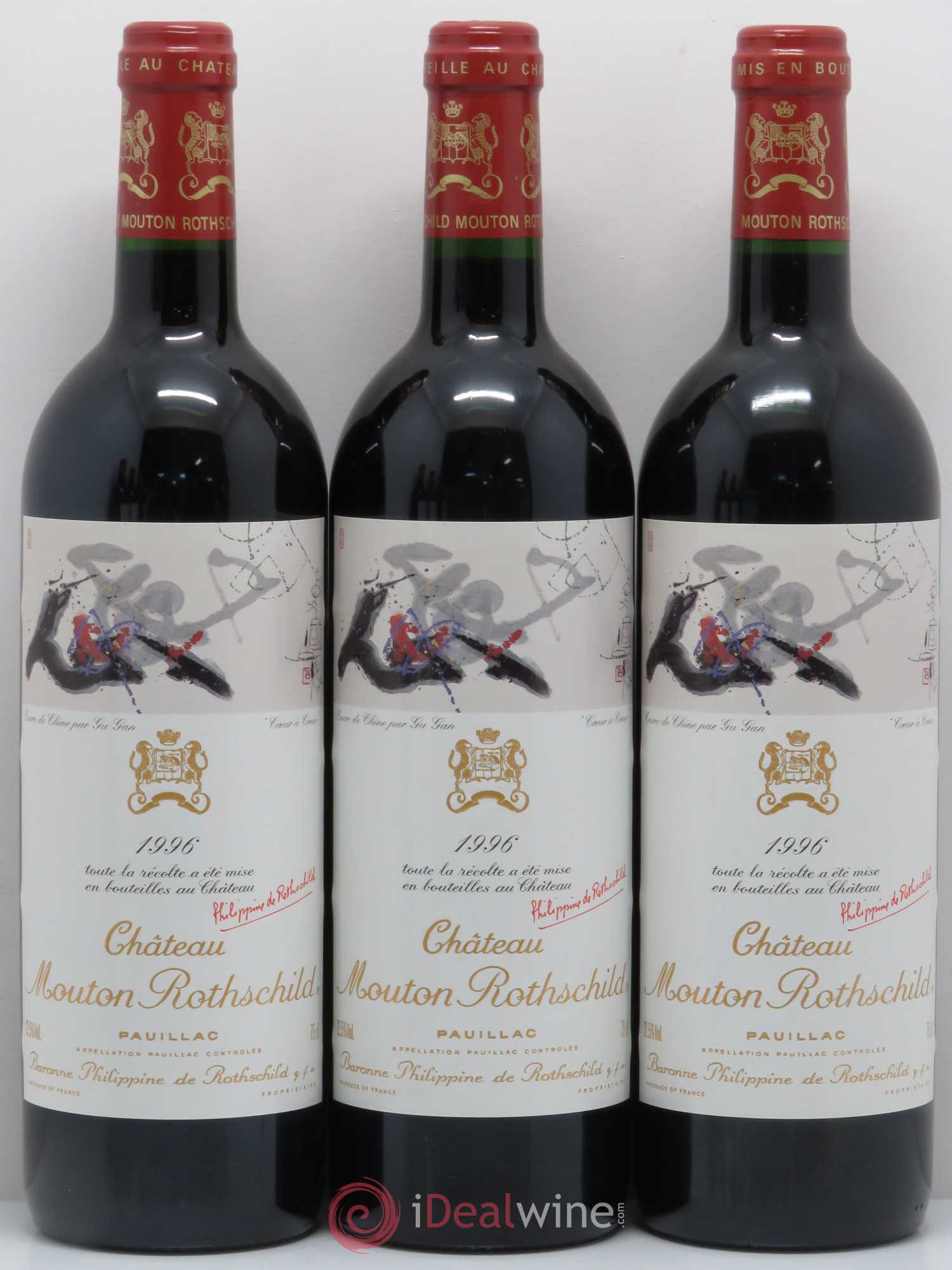 Château Mouton Rothschild 1er Grand Cru Classé 1996 - Lot de 6 bouteilles - 1