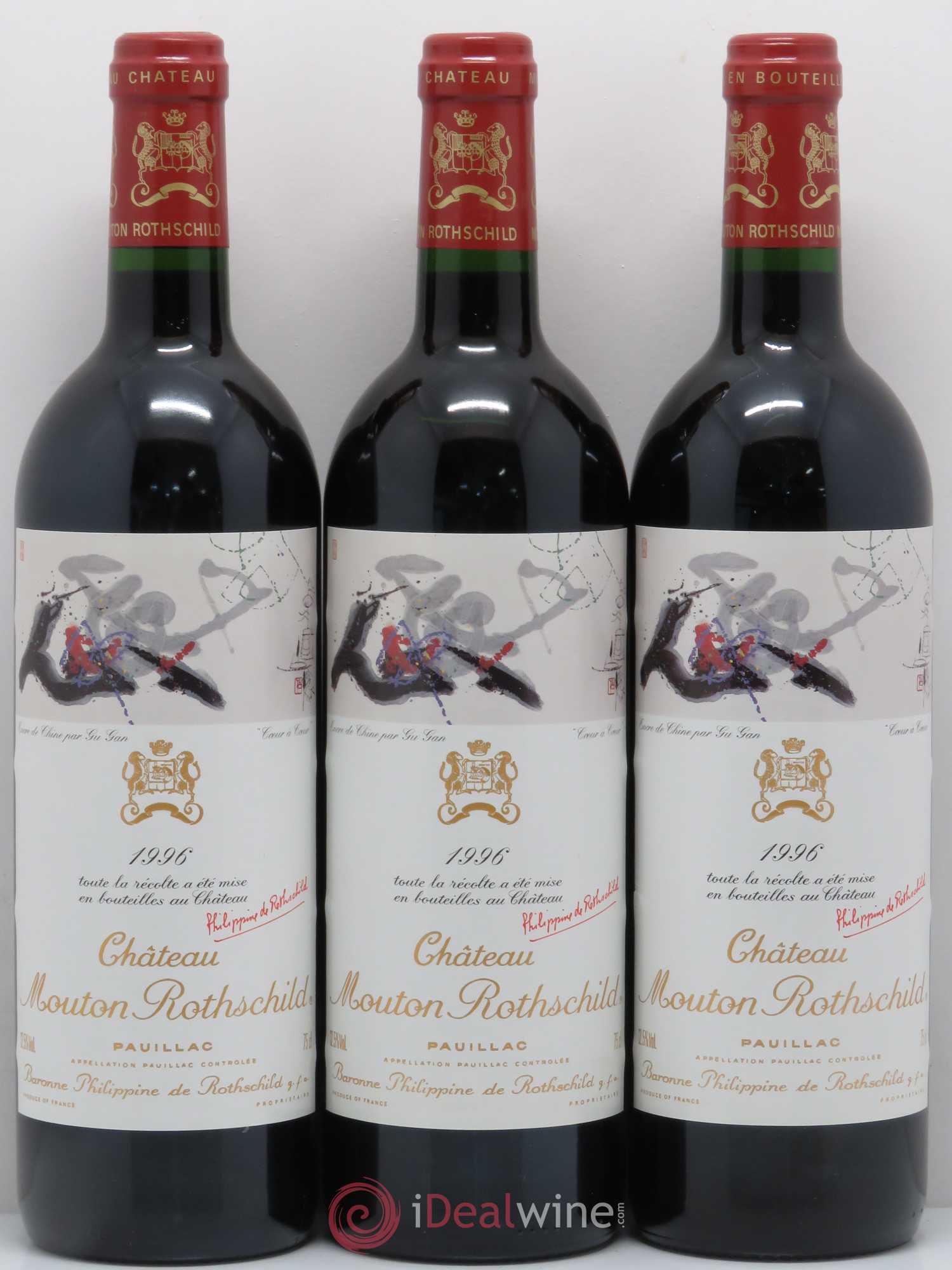 Château Mouton Rothschild 1er Grand Cru Classé 1996 - Lot de 6 bouteilles - 3