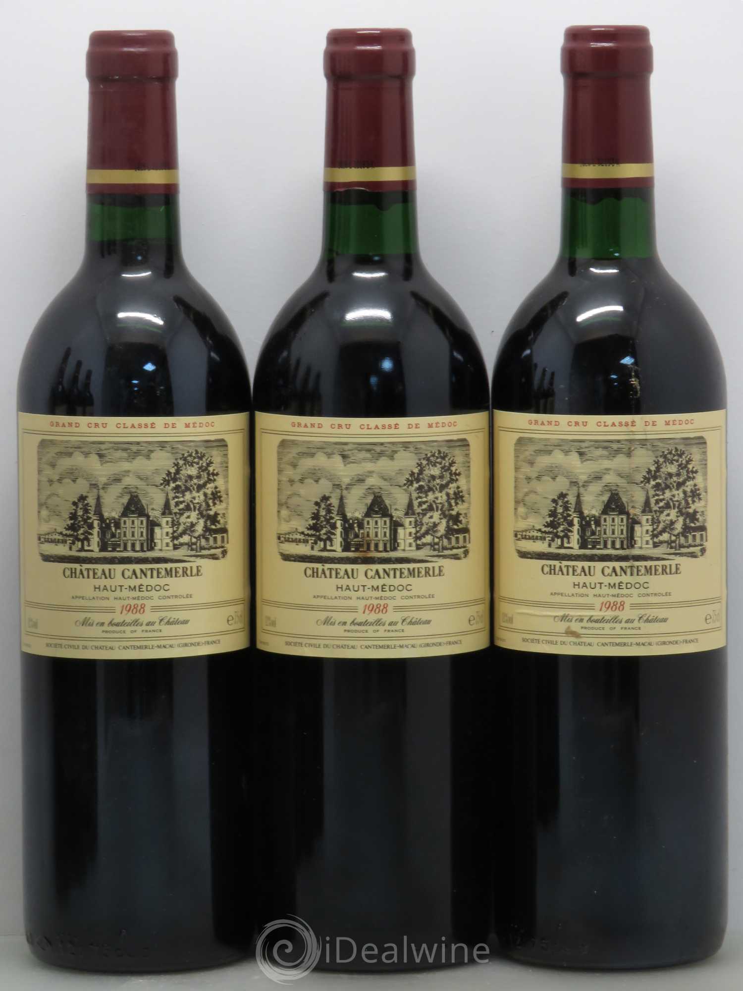 Château Cantemerle 5ème Grand Cru Classé 1988 - Lotto di 6 bottiglie - 1