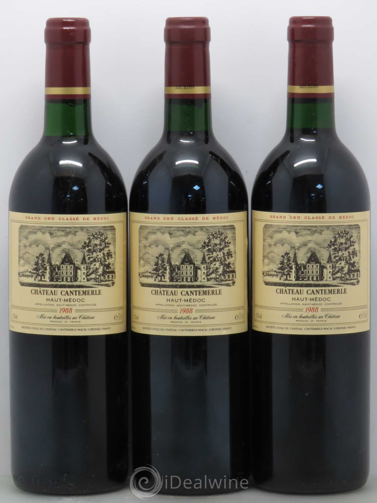 Château Cantemerle 5ème Grand Cru Classé 1988 - Lotto di 6 bottiglie - 2