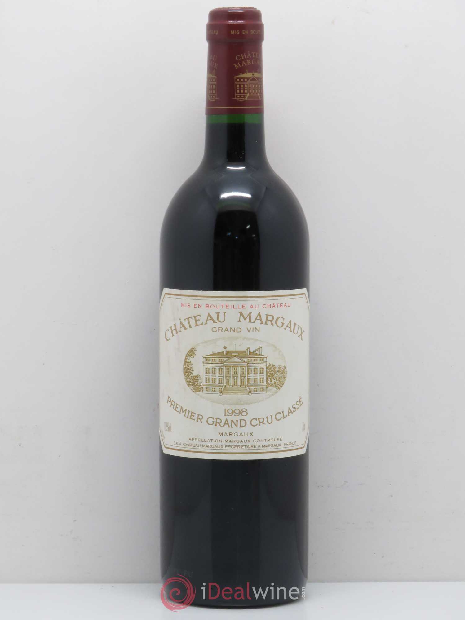 Château Margaux 1er Grand Cru Classé 1998 - Lot de 1 bouteille - 0