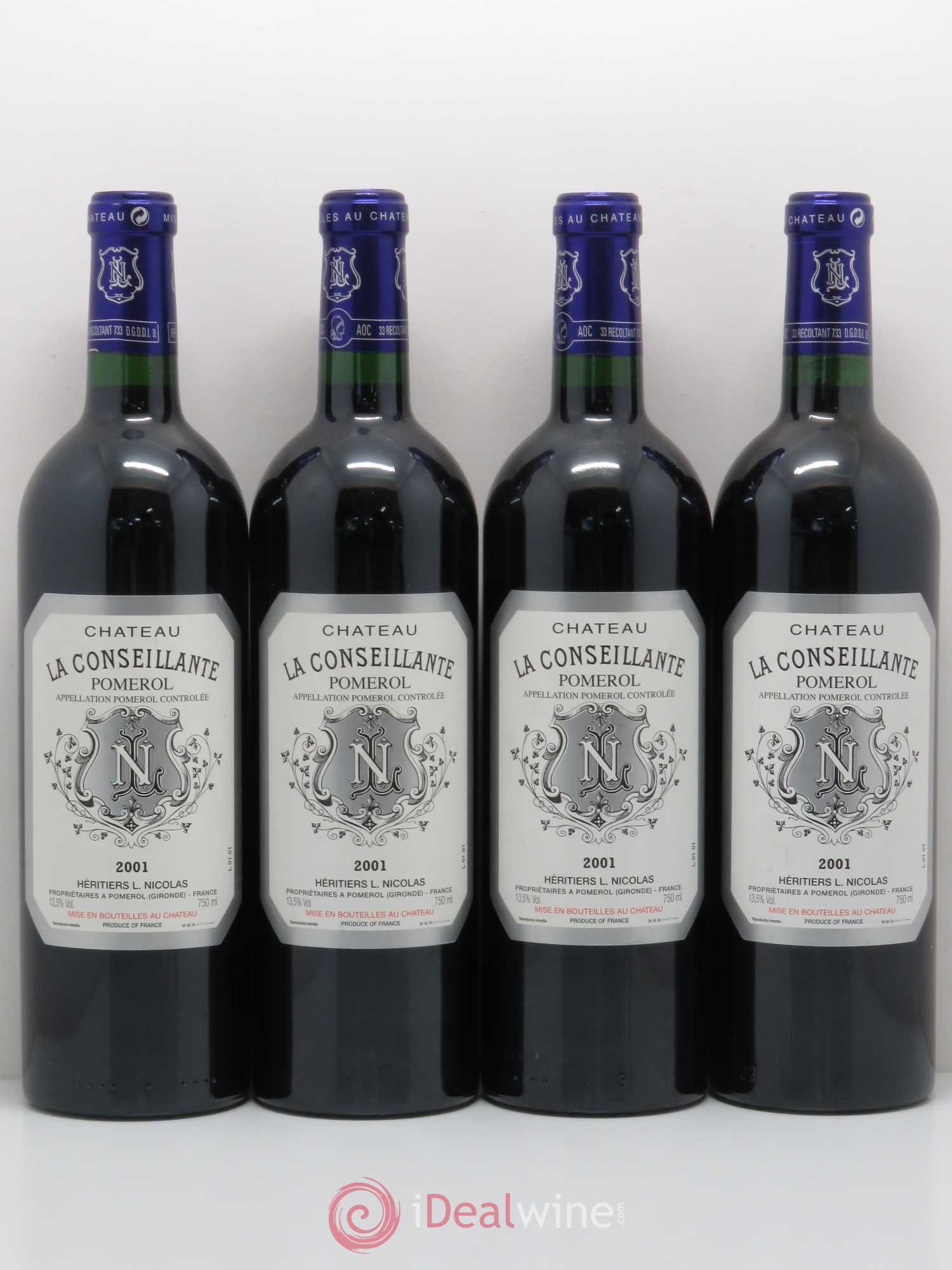 Château la Conseillante 2001 - Lot de 4 bouteilles - 0