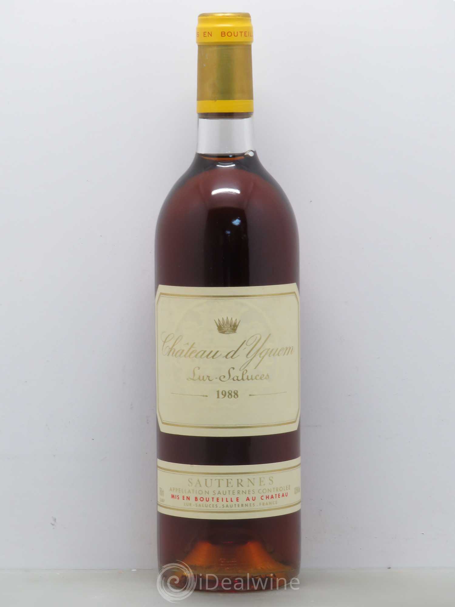 Château d' Yquem 1er Cru Classé Supérieur 1988 - Lotto di 1 bottiglia - 0