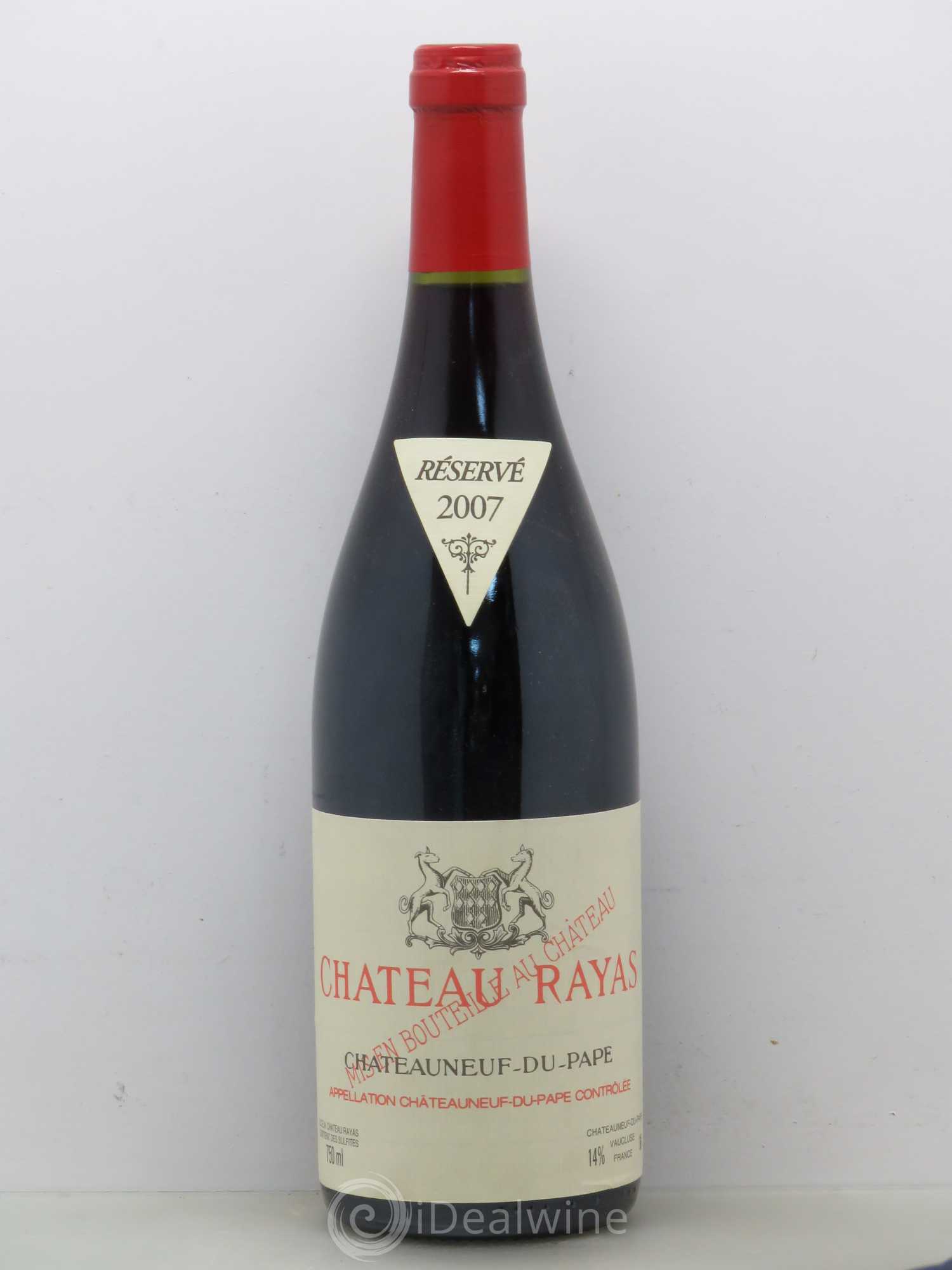 Châteauneuf-du-Pape Château Rayas Emmanuel Reynaud 2007 - Lot de 1 bouteille - 0