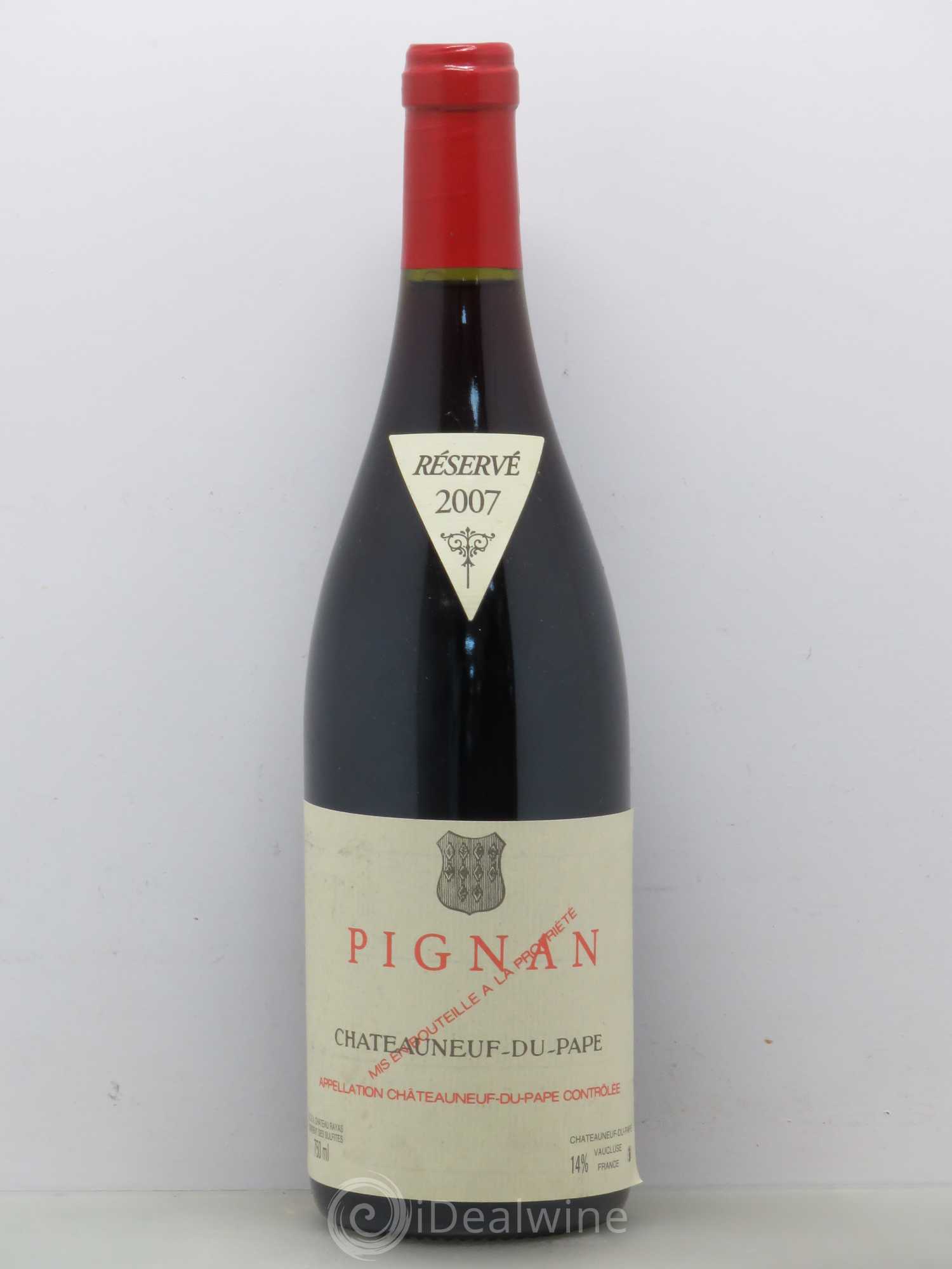 Châteauneuf-du-Pape Pignan Emmanuel Reynaud 2007 - Lot de 1 bouteille - 0