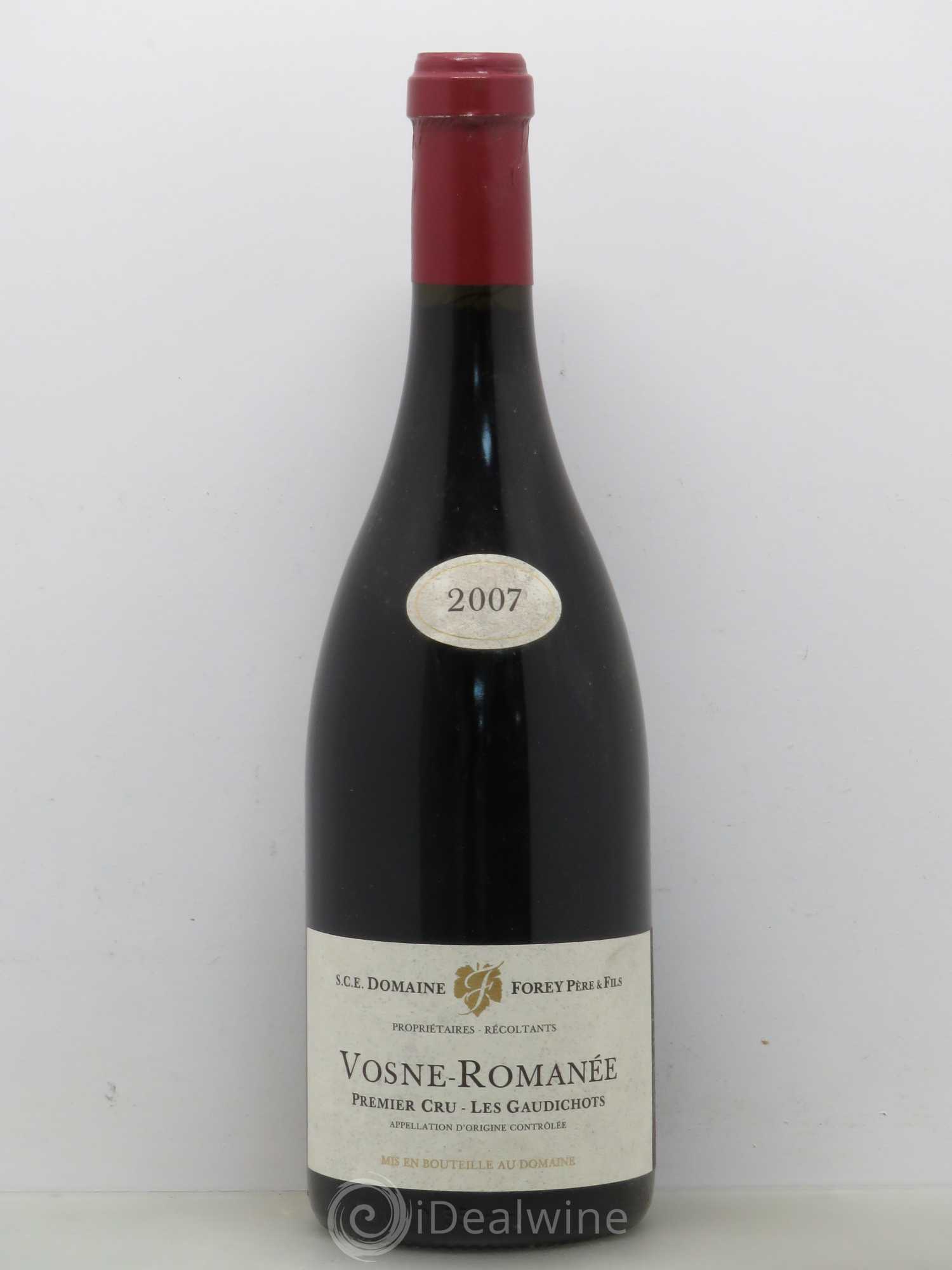 Vosne-Romanée 1er Cru Les Gaudichots Forey Père et Fils (Domaine) 2007 - Lot de 1 bouteille - 0