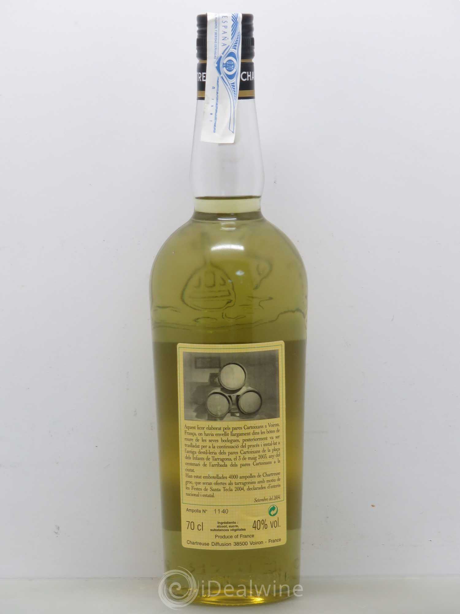 Chartreuse Tarragone Jaune Pères Chartreux Trois tonneaux 2004 - Posten von 1 Flasche - 1