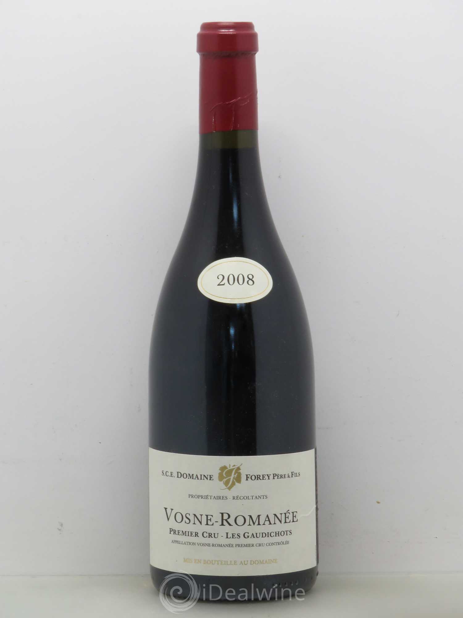 Vosne-Romanée 1er Cru Les Gaudichots Forey Père et Fils (Domaine) 2008 - Lot de 1 bouteille - 0