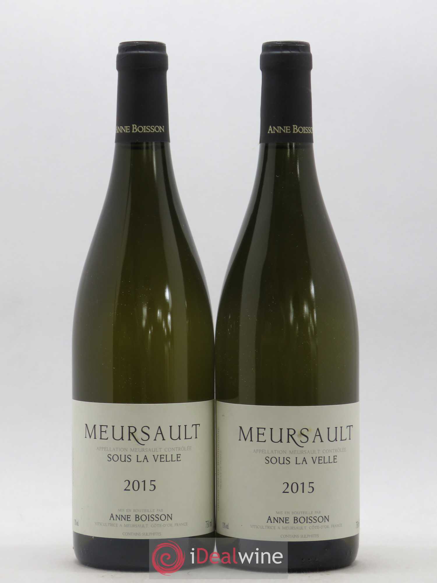 Meursault Sous la Velle Anne Boisson 2015 - Lot de 2 bouteilles - 0
