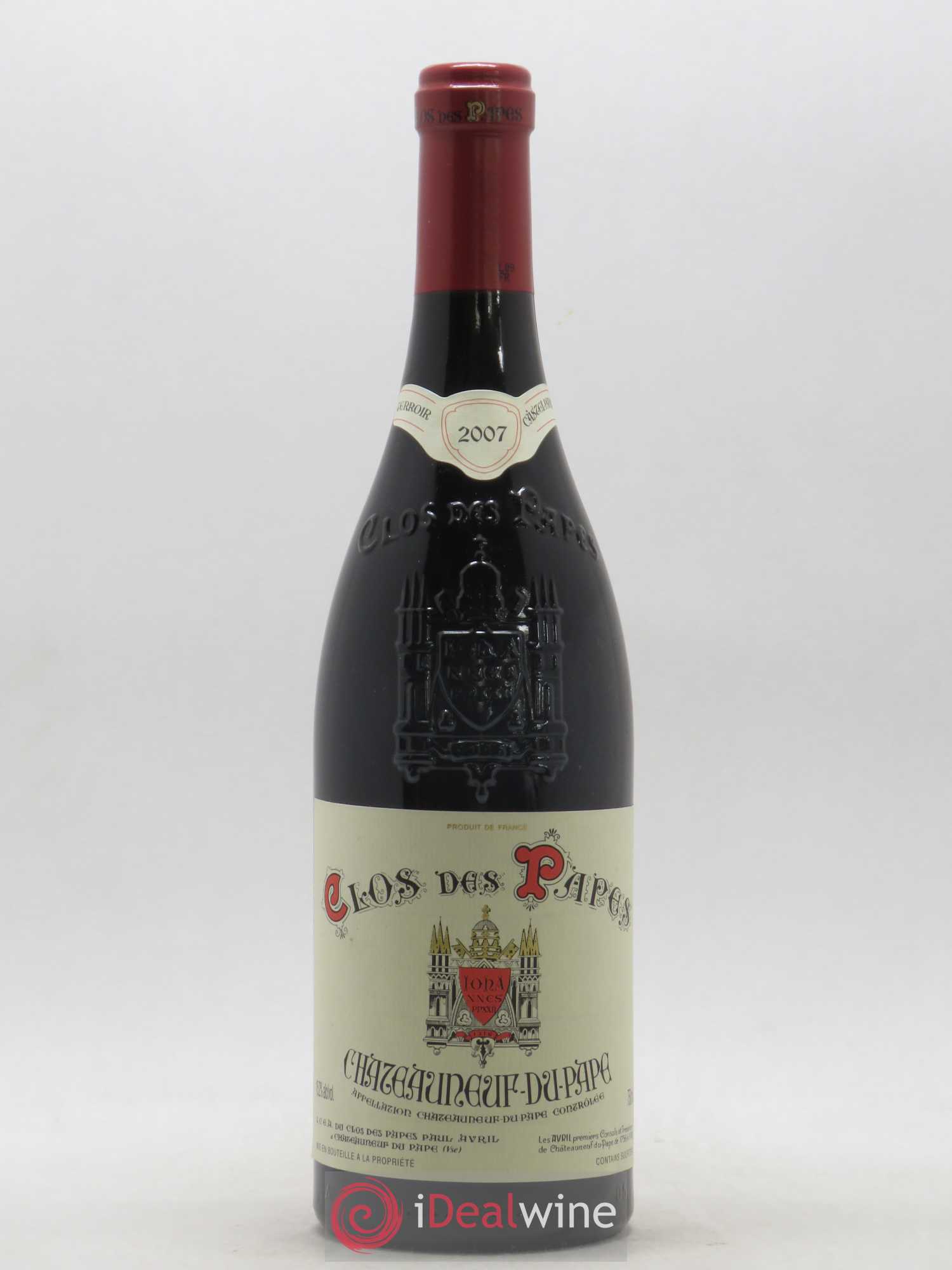 Châteauneuf-du-Pape Clos des Papes - Paul Avril 2007 - Lot de 1 bouteille - 0