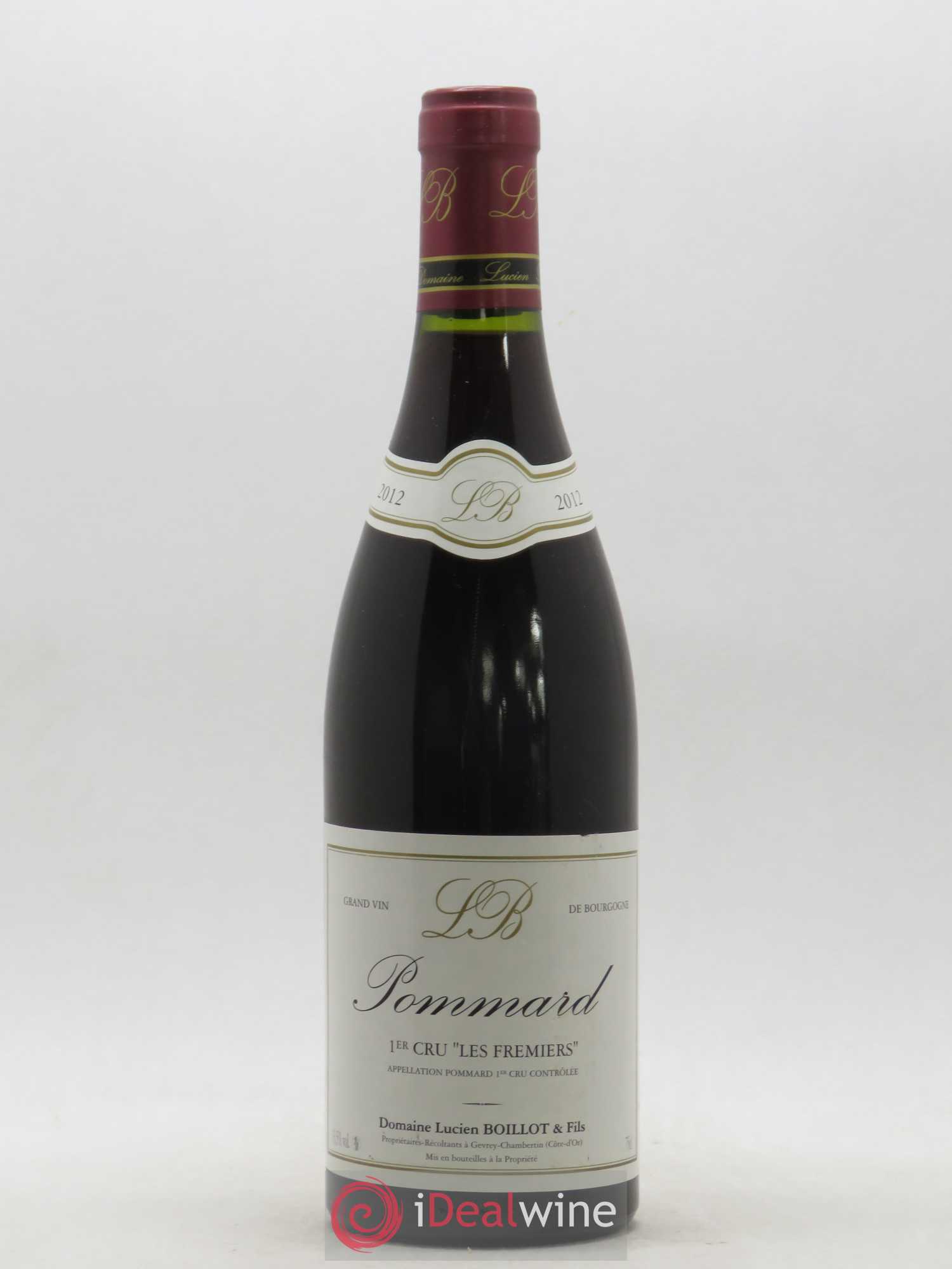 Pommard 1er Cru Les Frémiers Lucien Boillot & Fils (Domaine) 2012 - Lot de 1 bouteille - 0