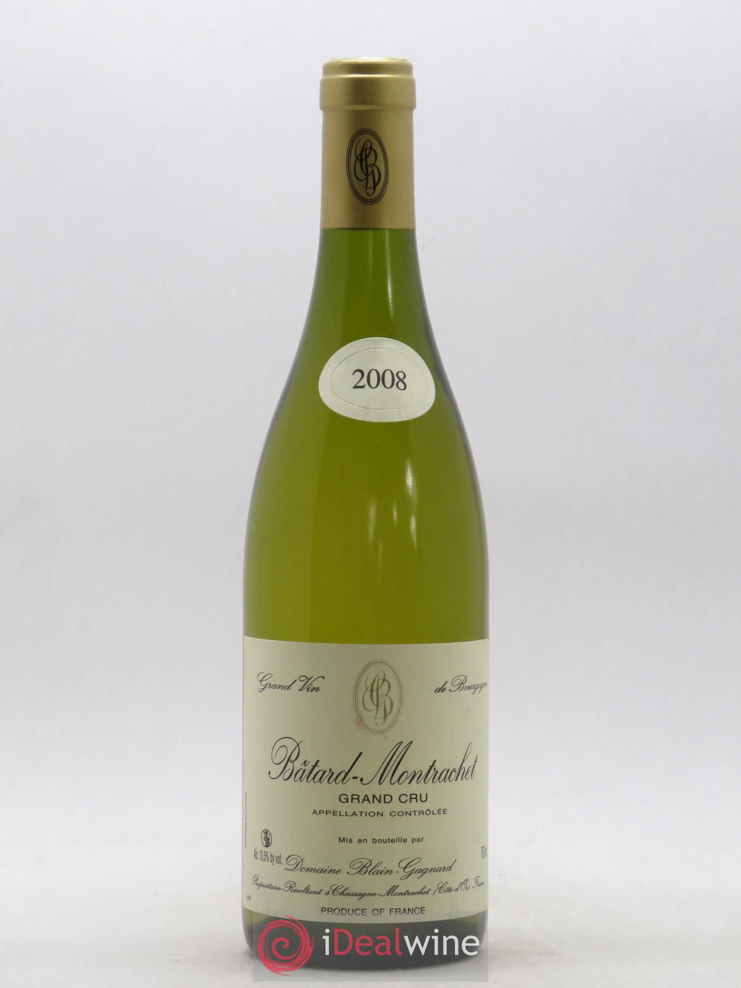 Bâtard-Montrachet Grand Cru Blain-Gagnard (Domaine) 2008 - Lot de 1 bouteille - 0