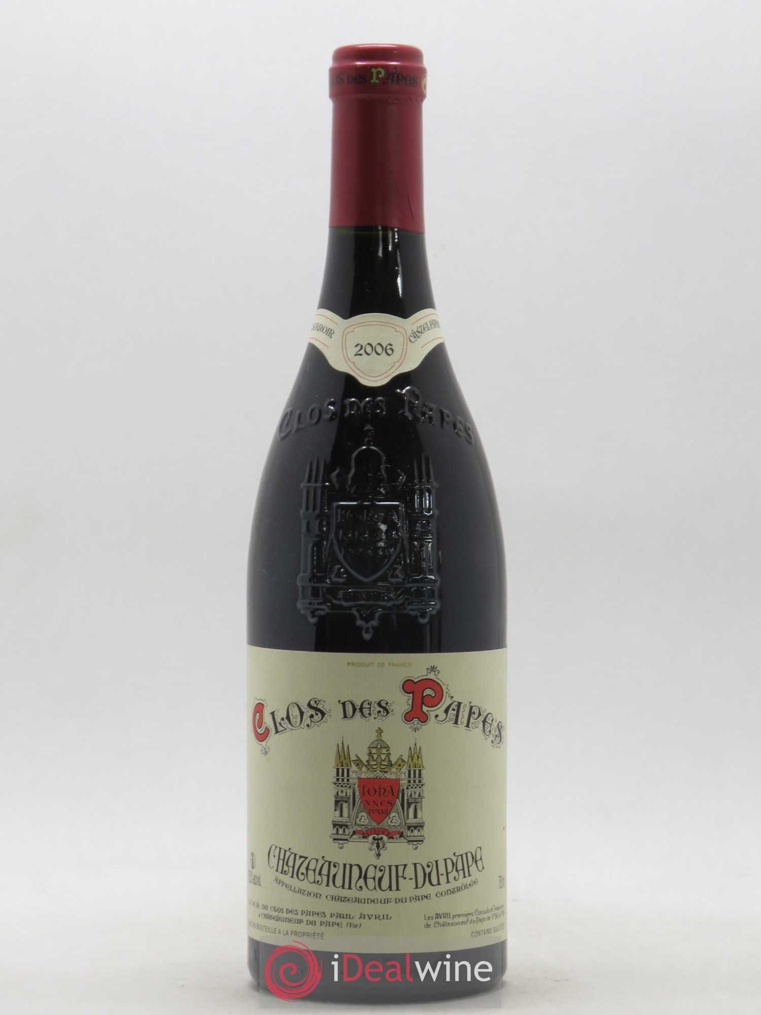 Châteauneuf-du-Pape Clos des Papes - Paul Avril 2006 - Lot de 1 bouteille - 0